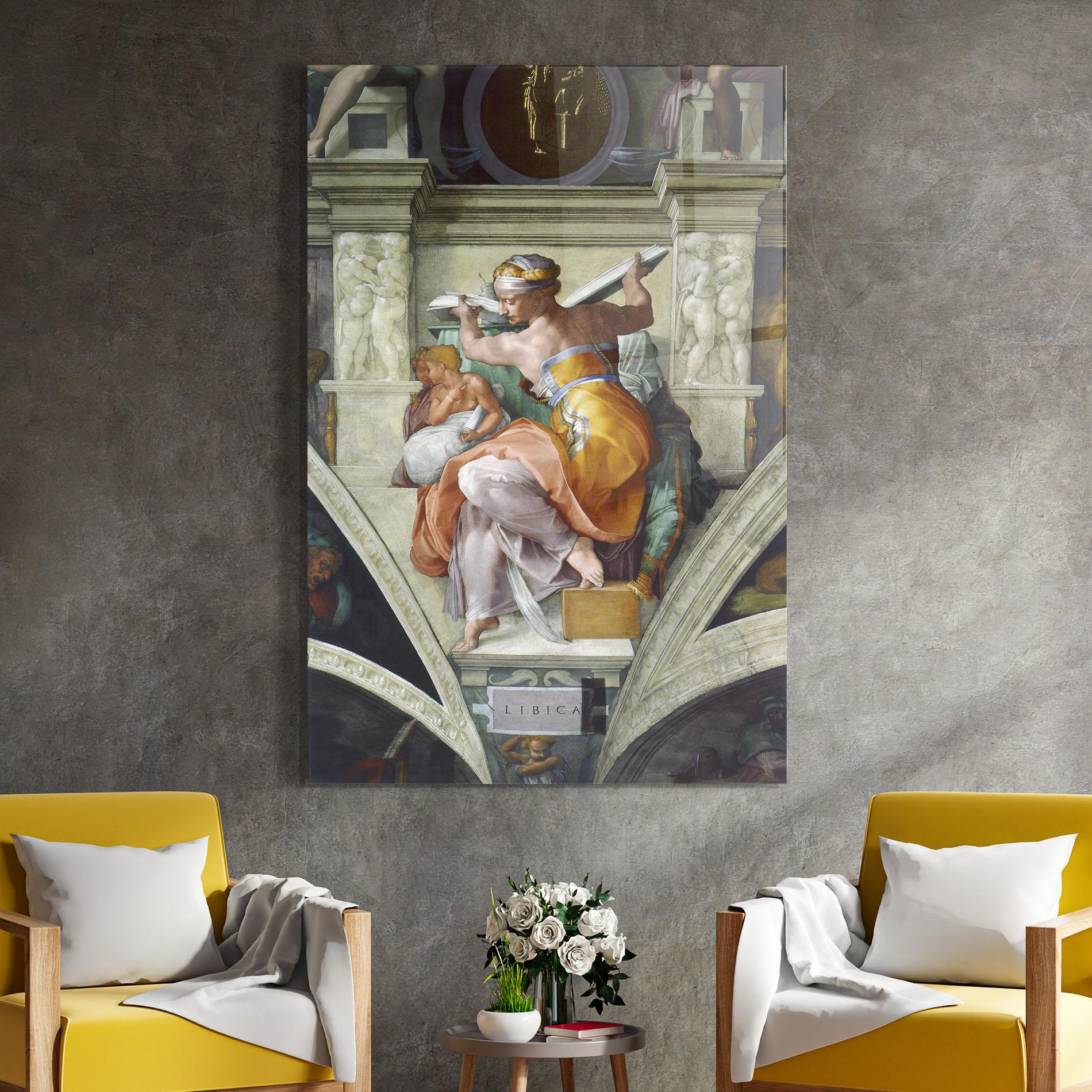 Tablou Sticla Libyan Sibyles mockup 4