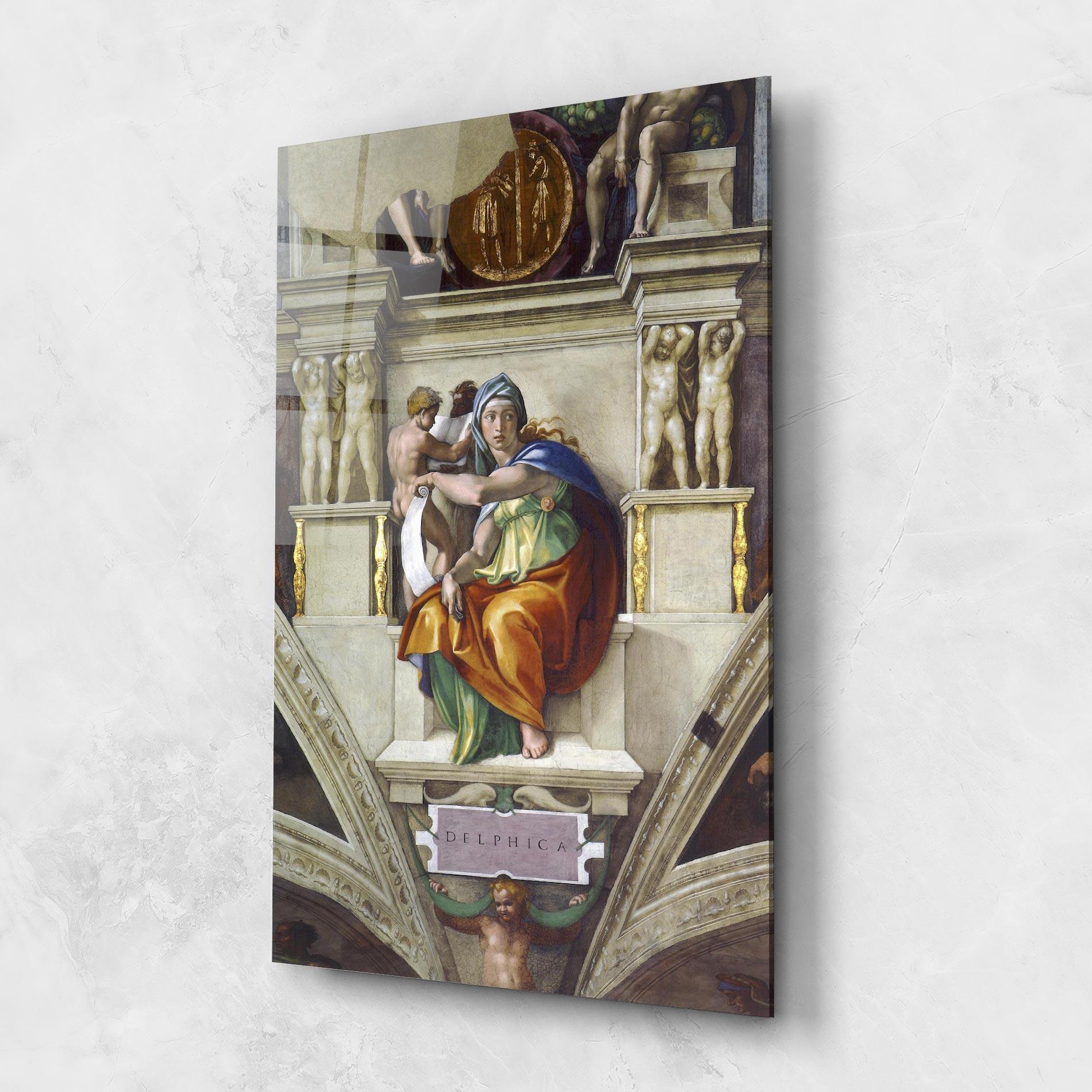 Tablou Sticla Delphic Sibyl mockup 1