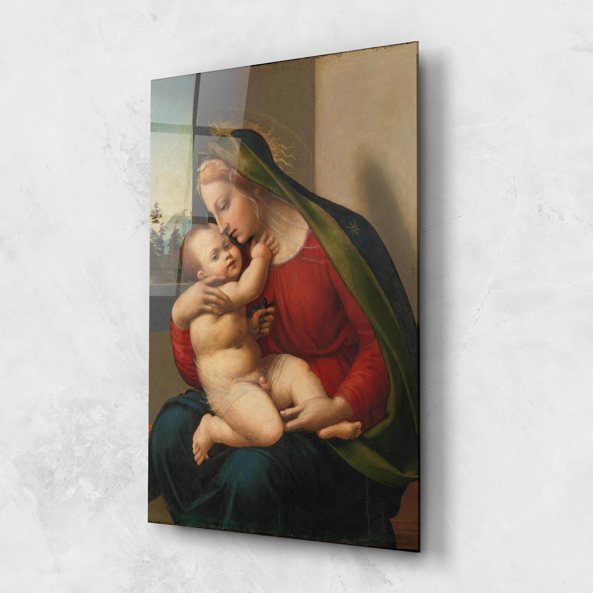 Tablou Sticla Madonna And Child mockup 1