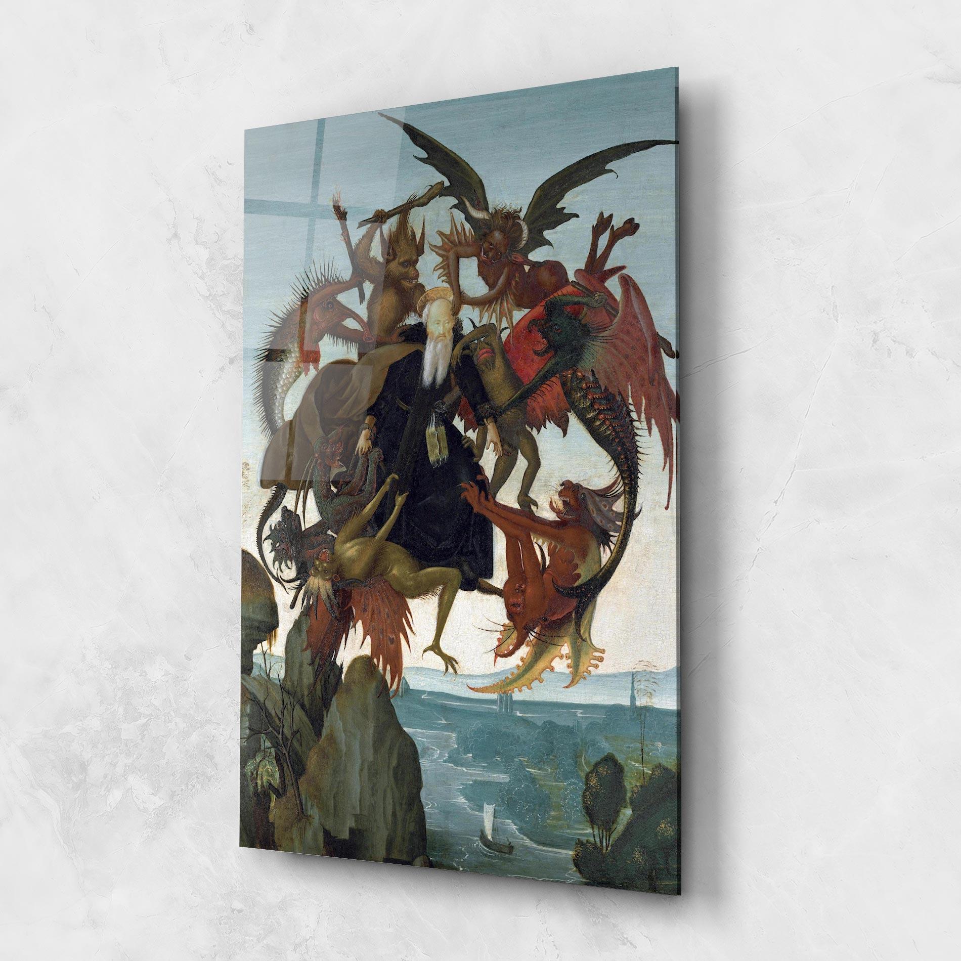 Tablou Sticla Torment Of Saint mockup 1