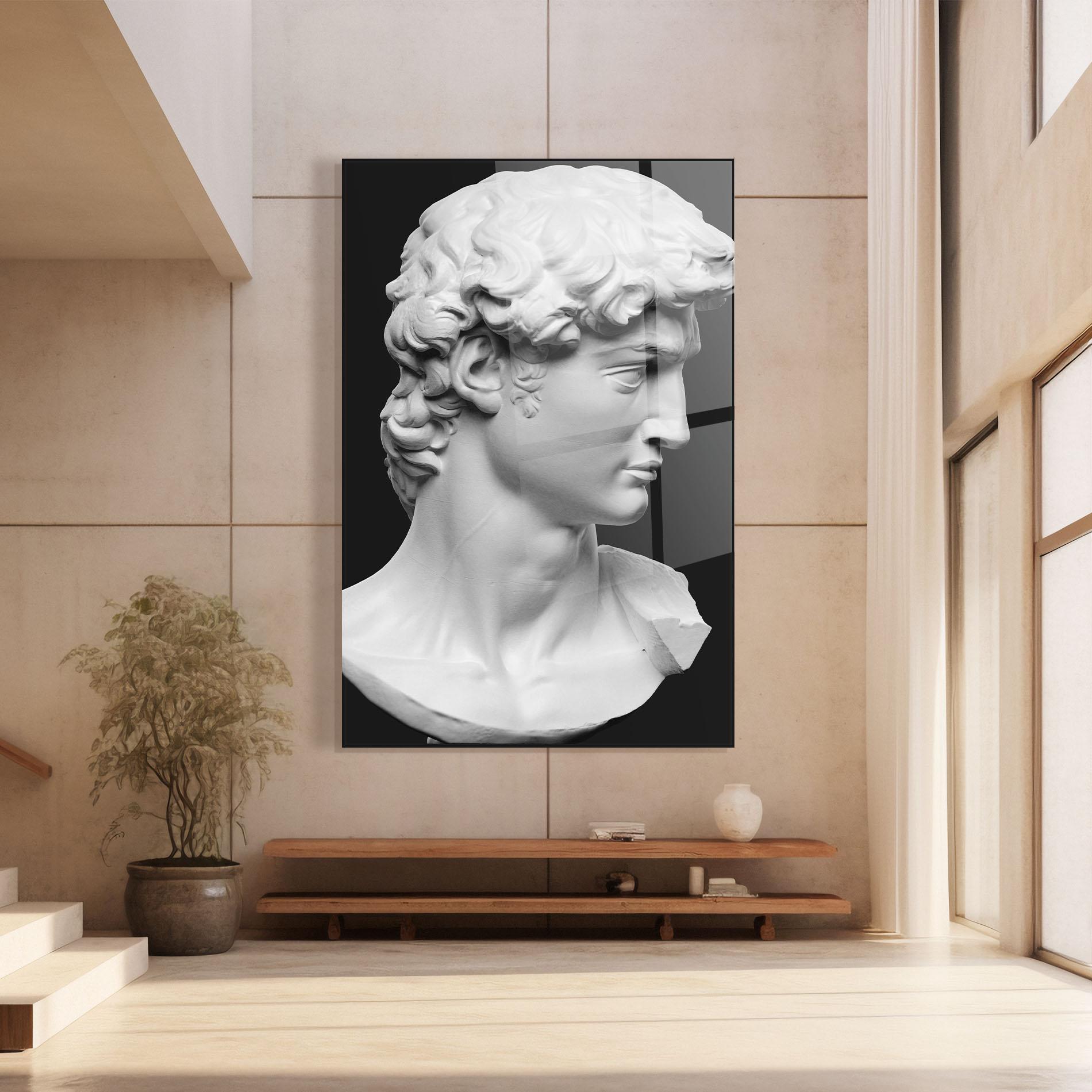 Tablou Sticla David Head mockup 8