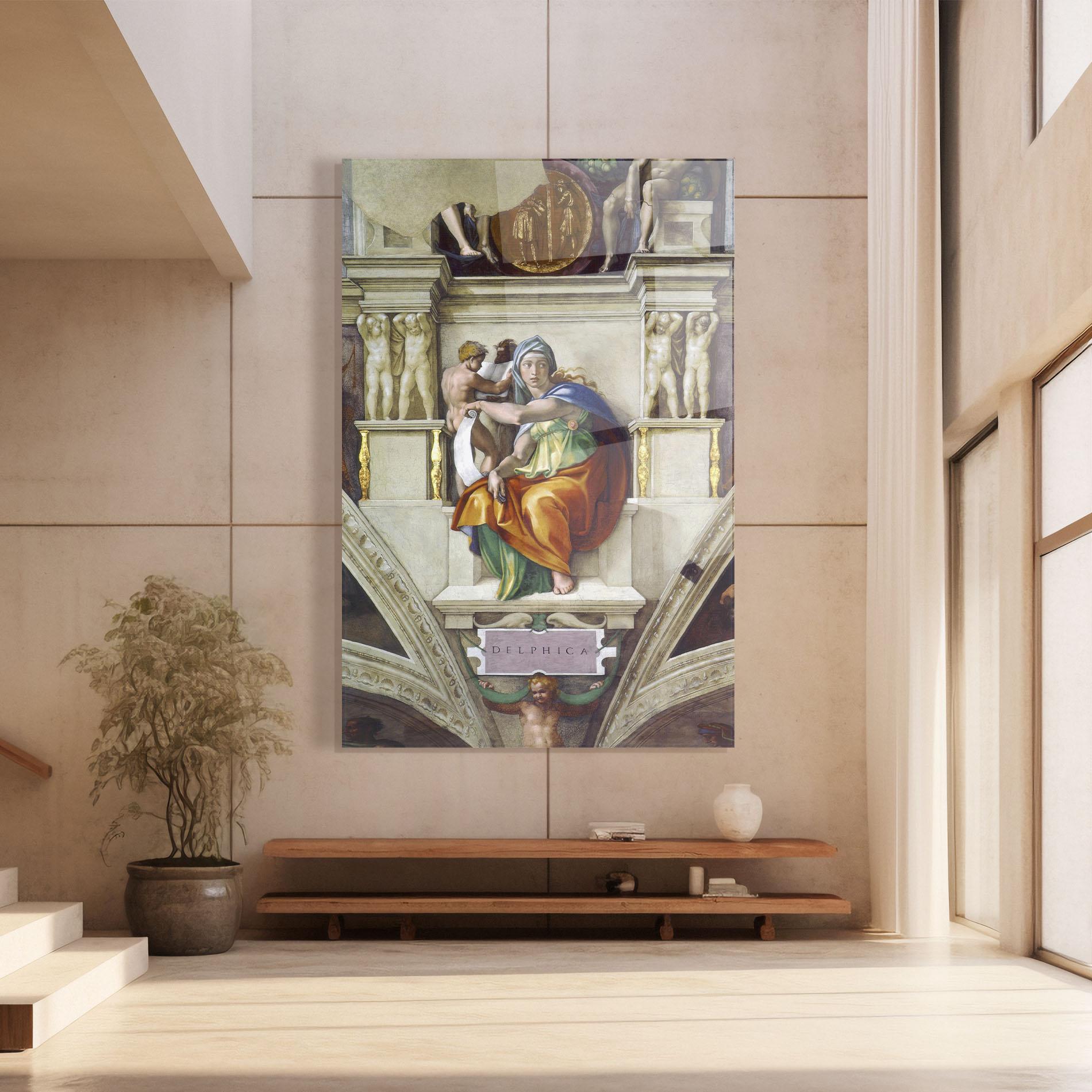 Tablou Sticla Delphic Sibyl mockup 8