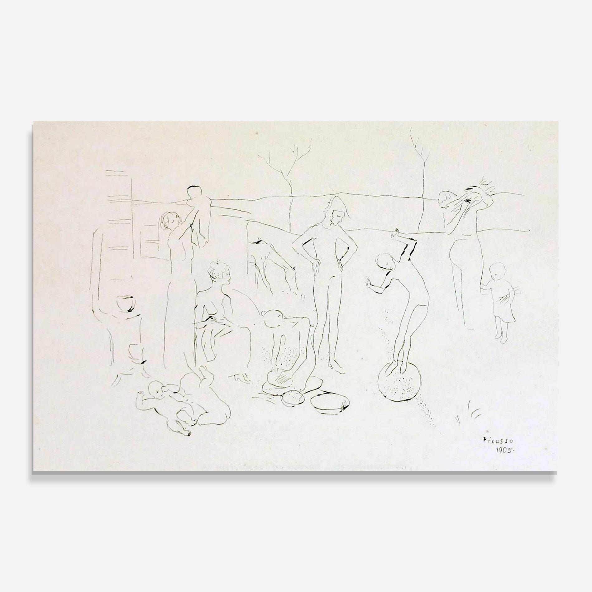 Tablou Sticla The Acrobats mockup 0