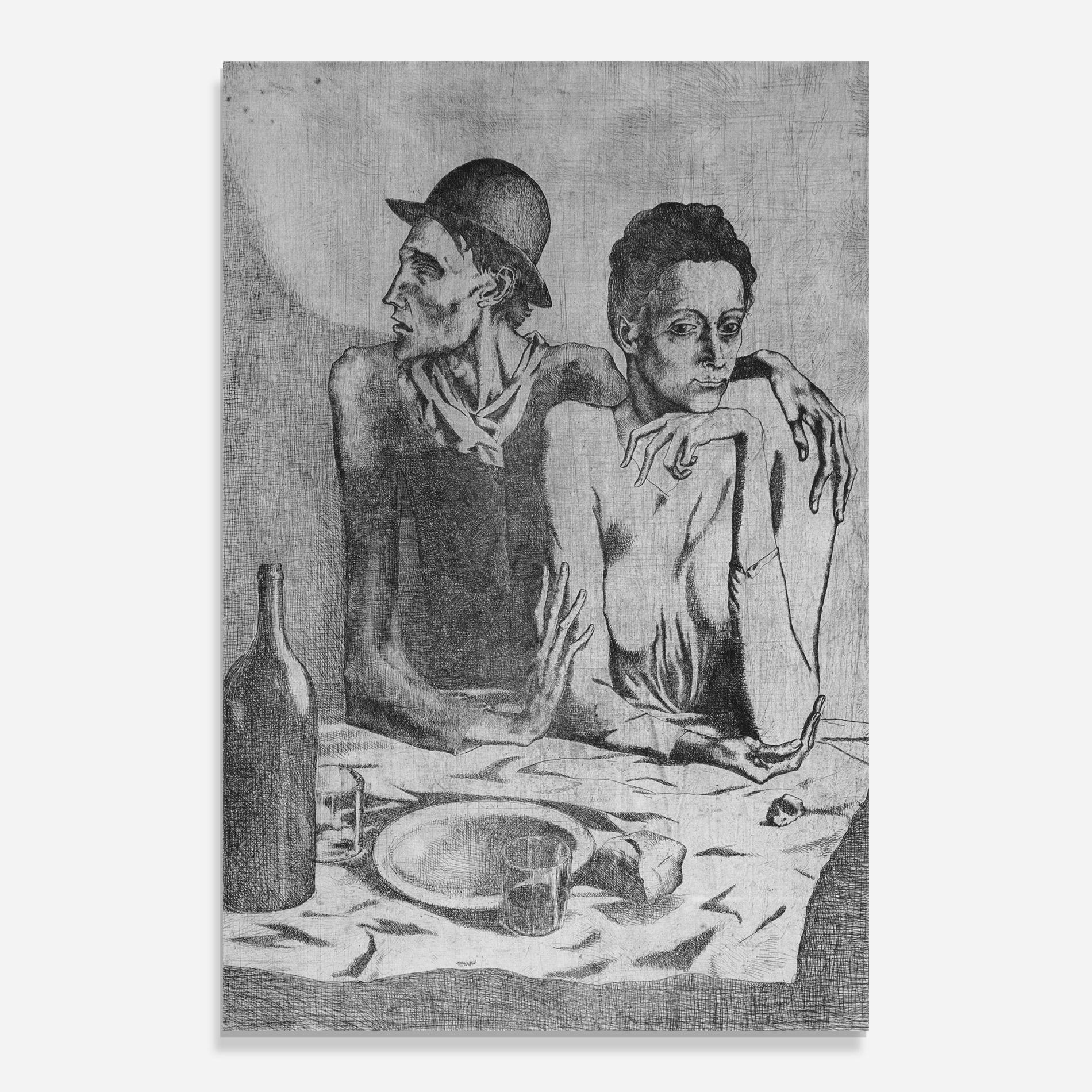 Tablou Sticla The Frugal Repast mockup 0