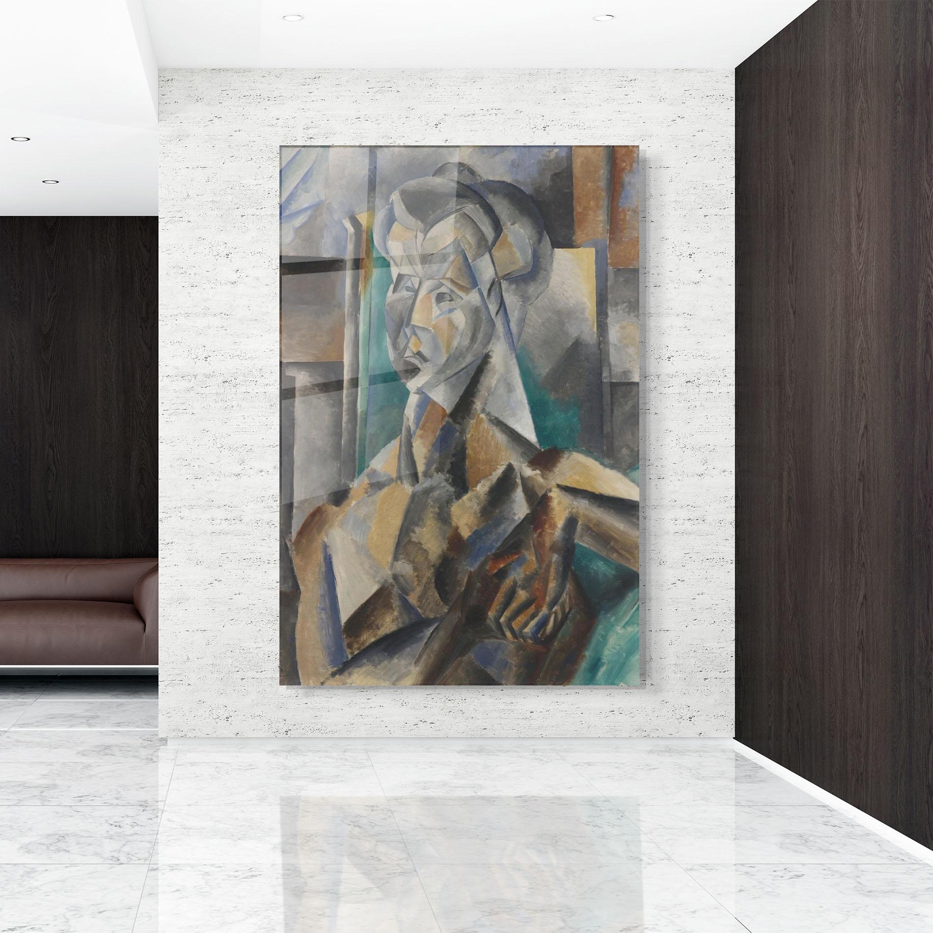 Tablou Sticla Buste De Femme mockup 9