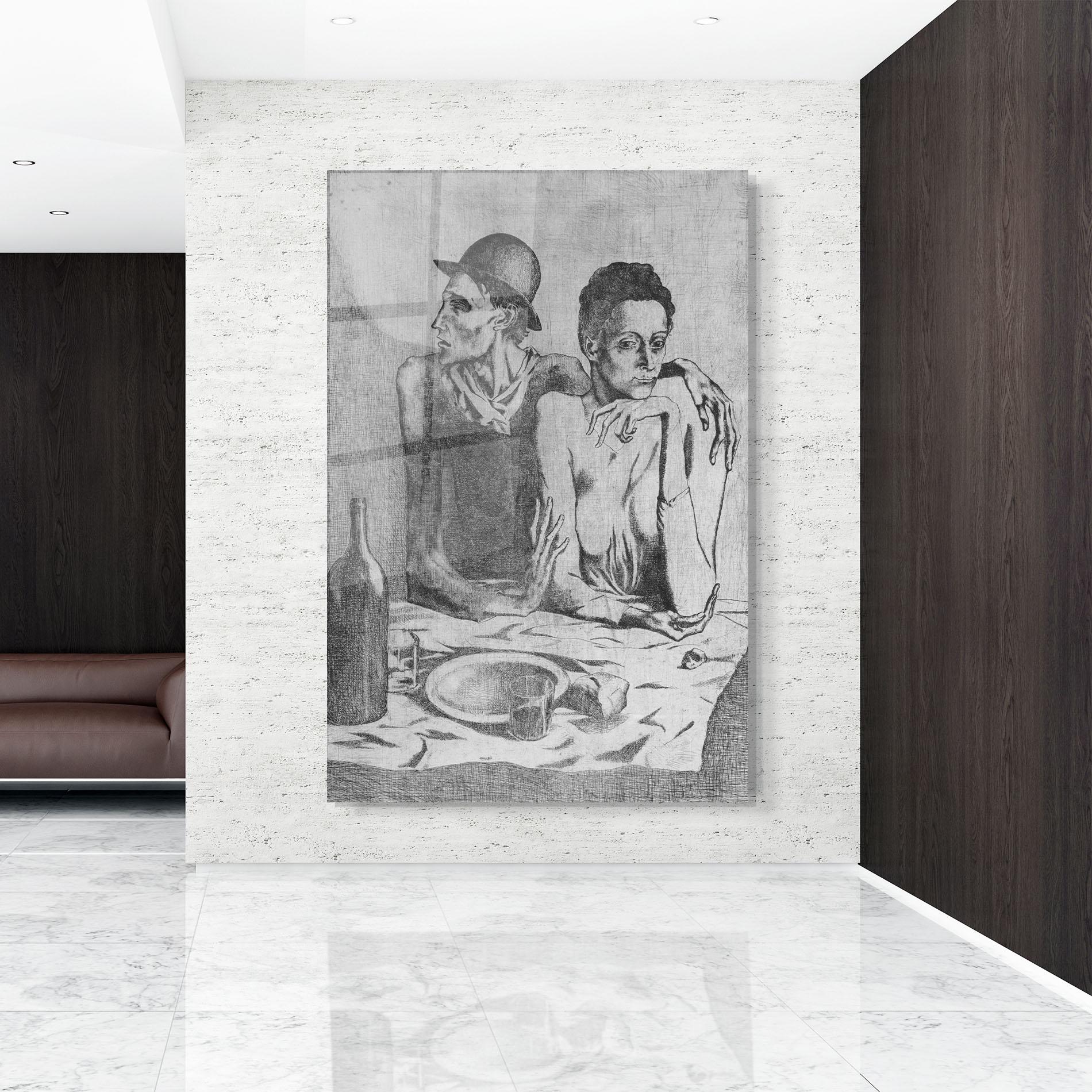 Tablou Sticla The Frugal Repast mockup 9