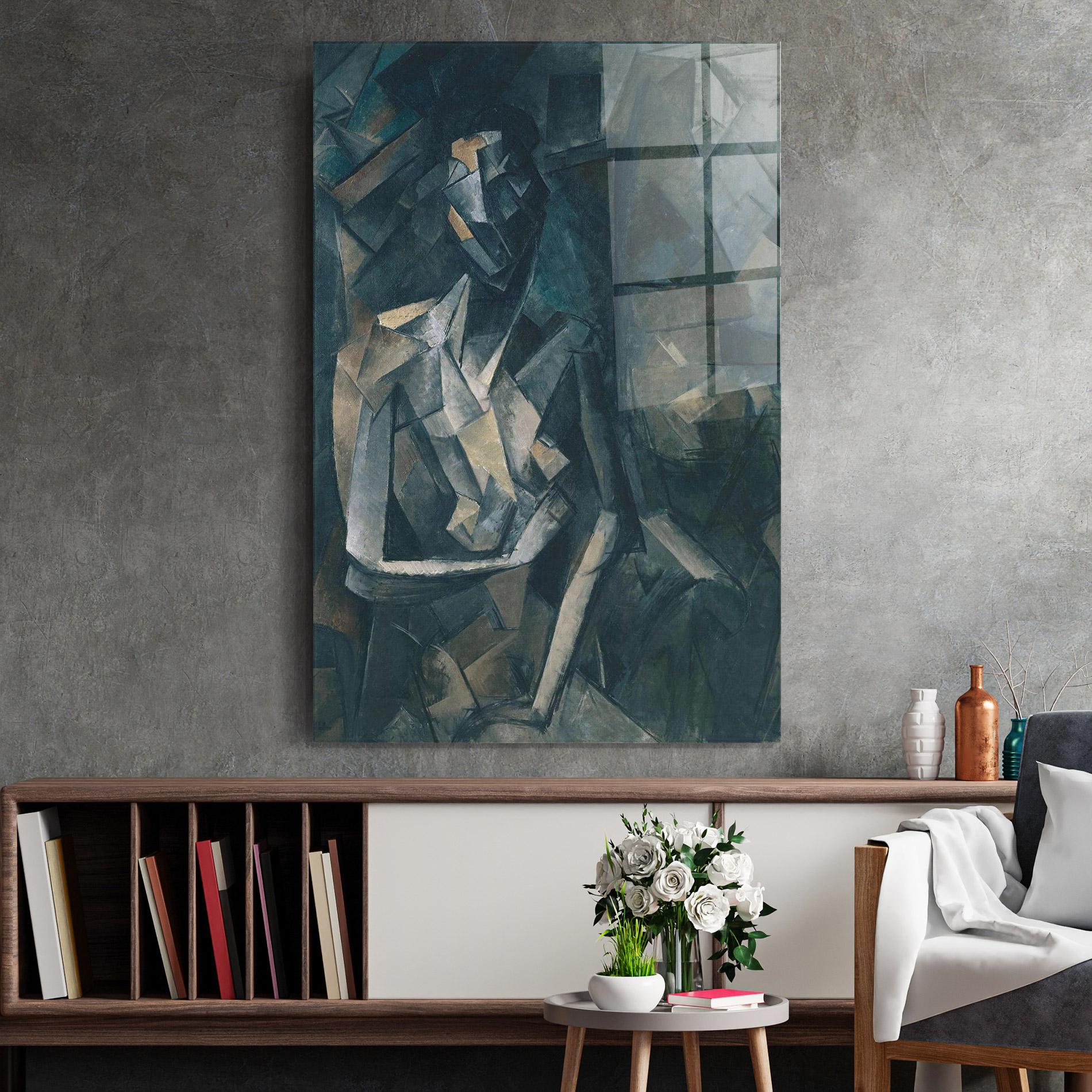 Tablou Sticla Dans Un Fauteuil mockup 2