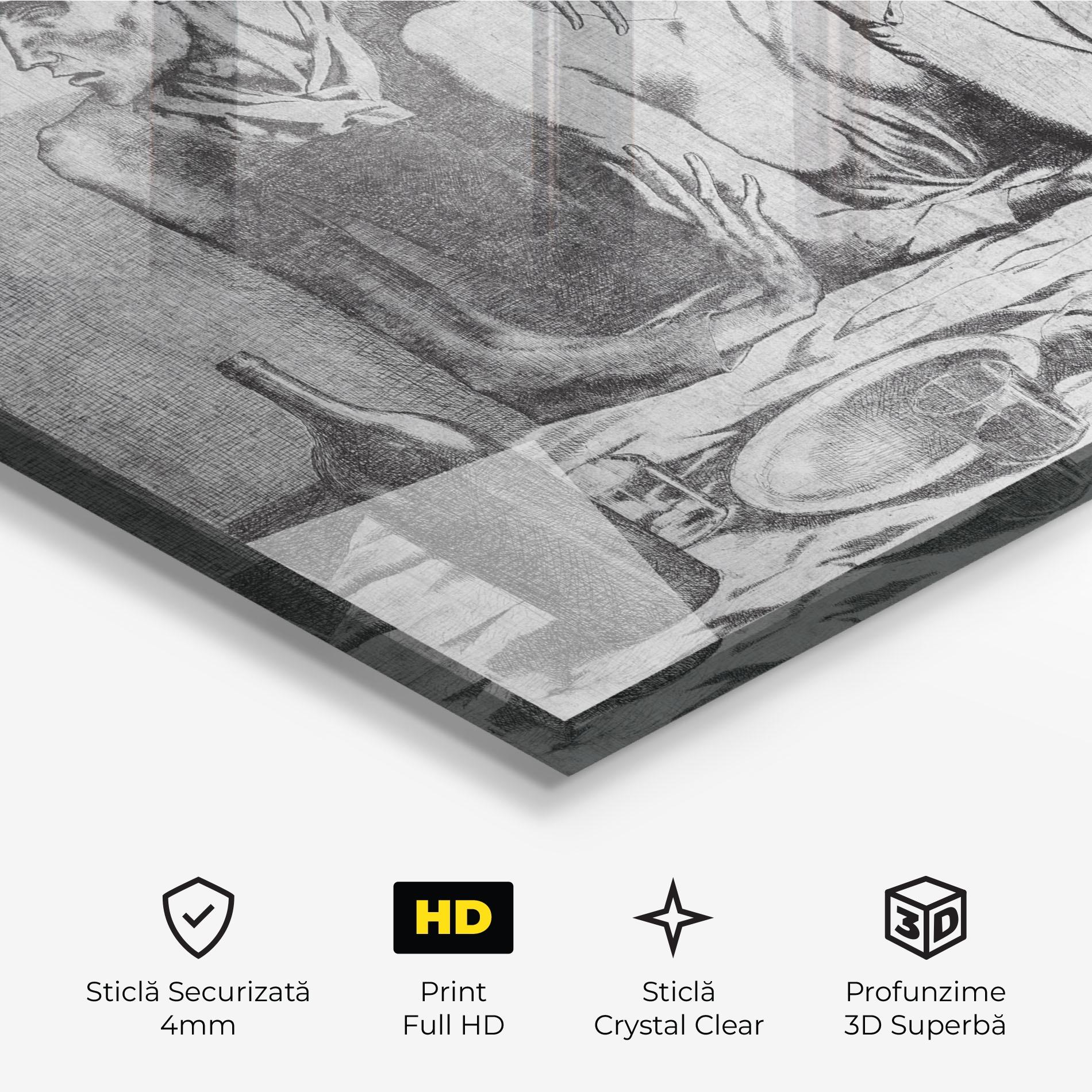 Tablou Sticla The Frugal Repast mockup 3