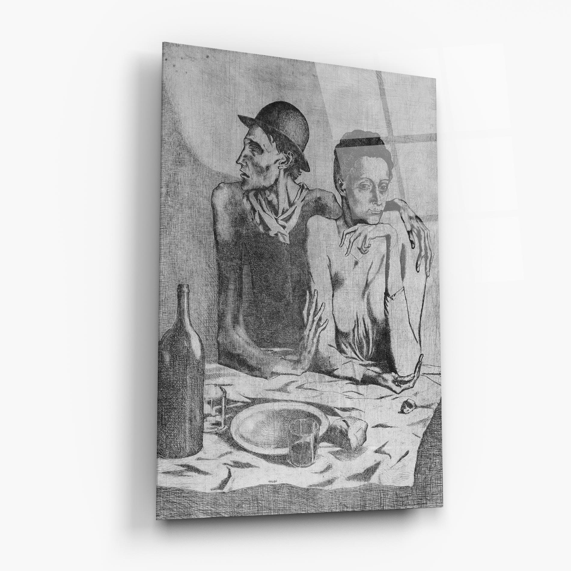 Tablou Sticla The Frugal Repast mockup 6