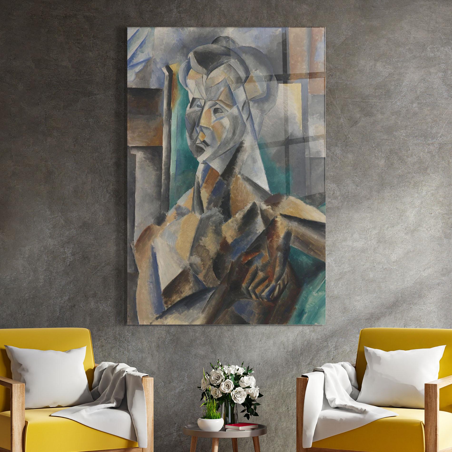 Tablou Sticla Buste De Femme mockup 4