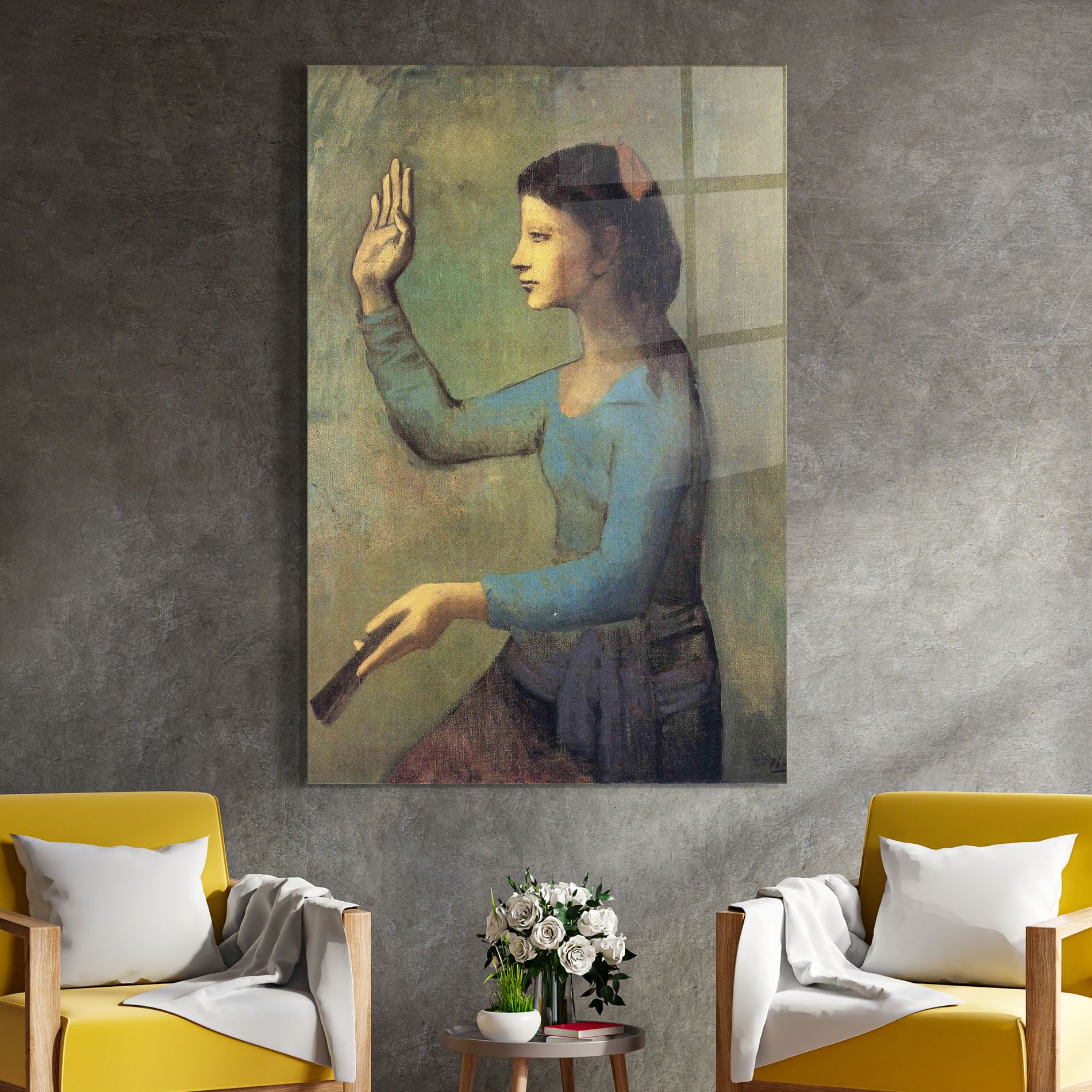 Lady With A Fan mockup 4