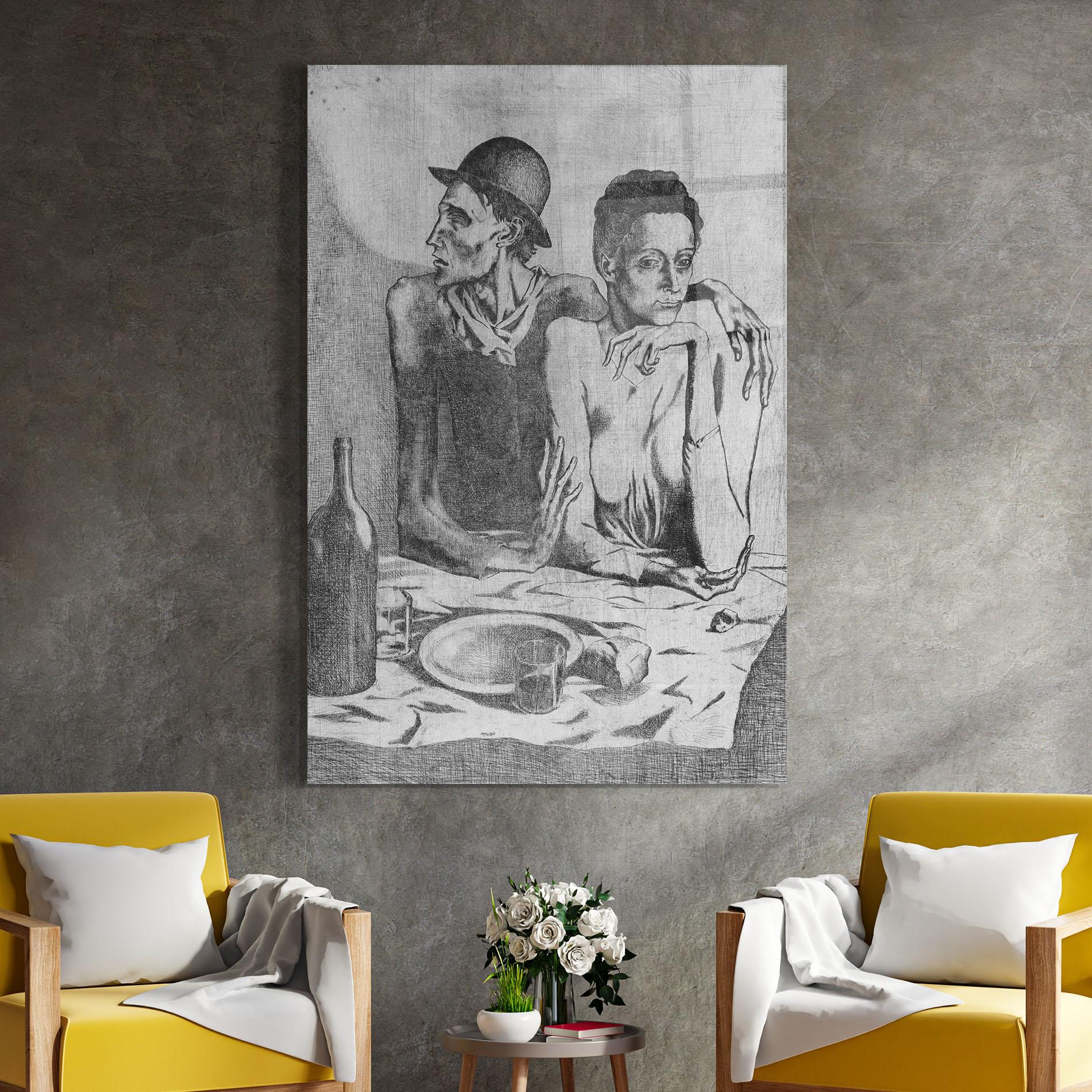 Tablou Sticla The Frugal Repast mockup 4