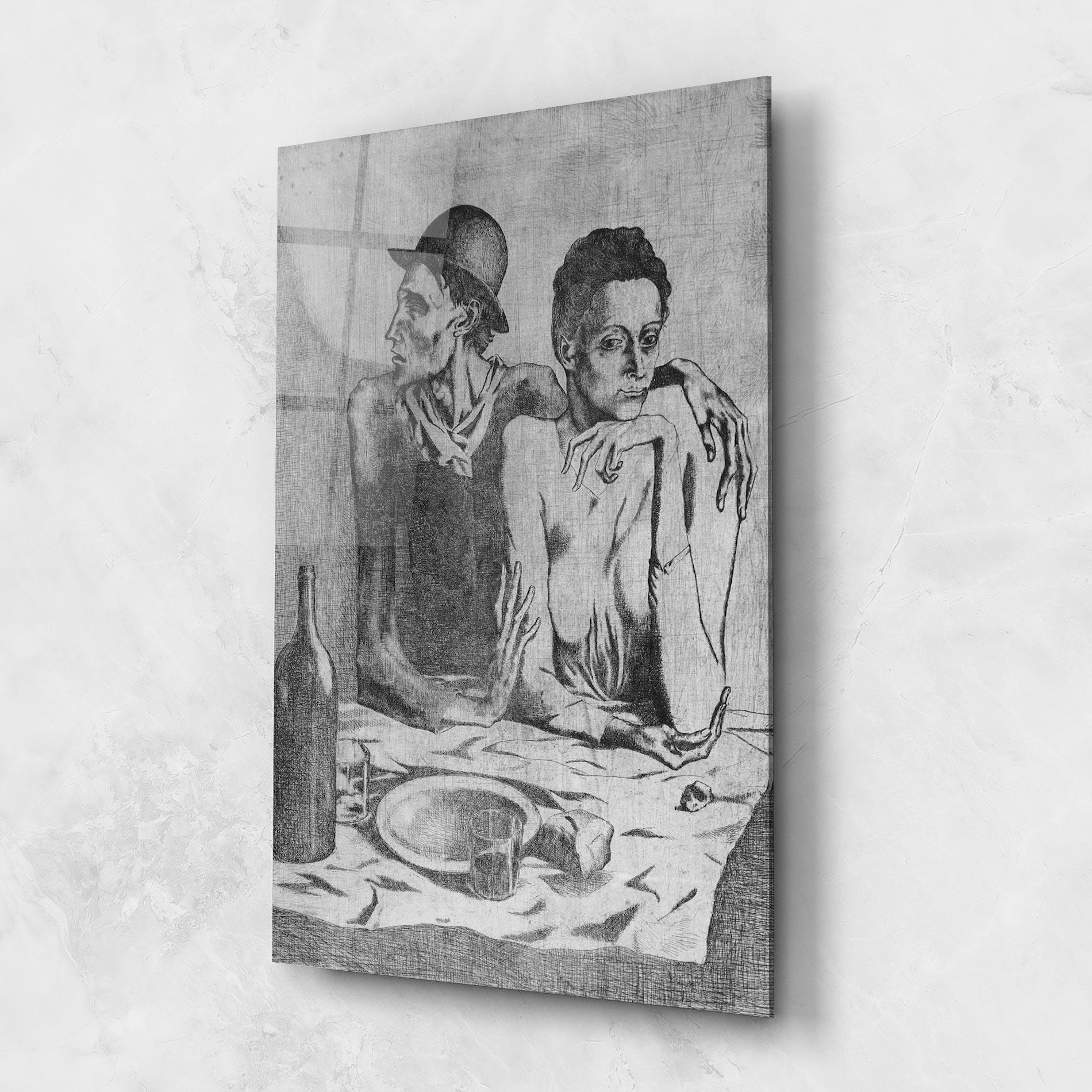 Tablou Sticla The Frugal Repast mockup 1