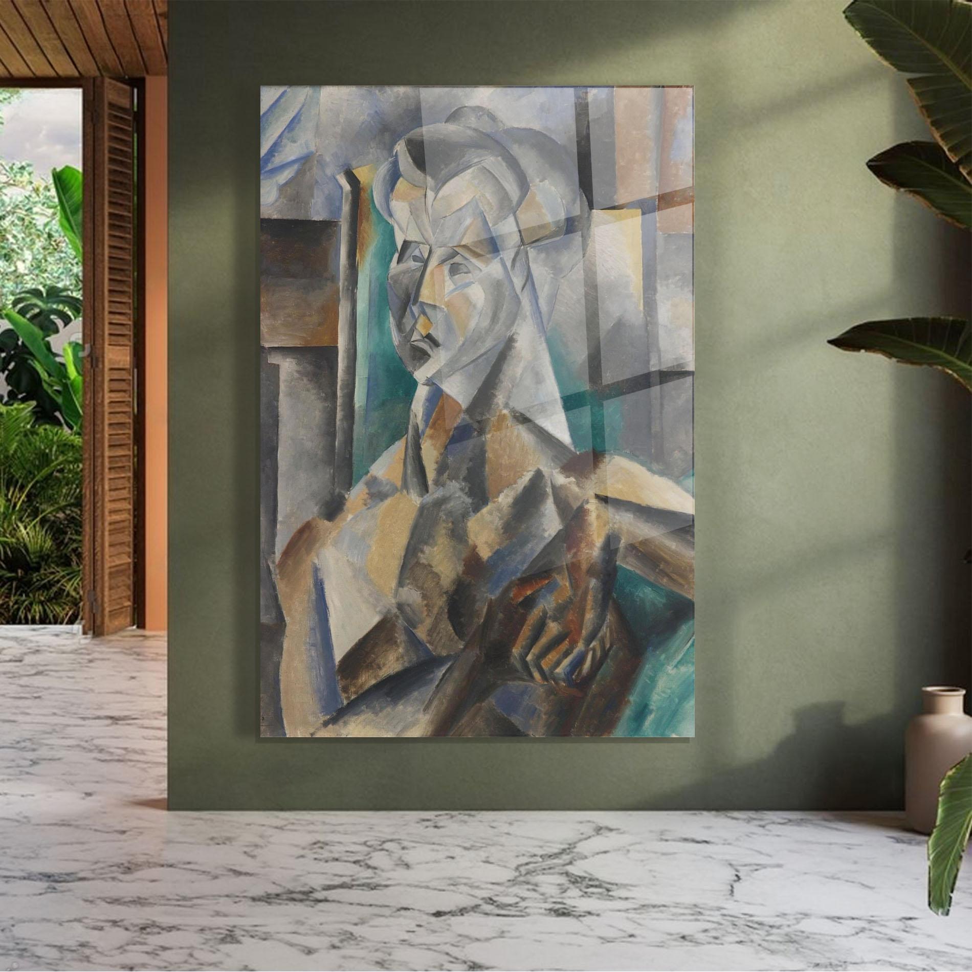 Tablou Sticla Buste De Femme mockup 7