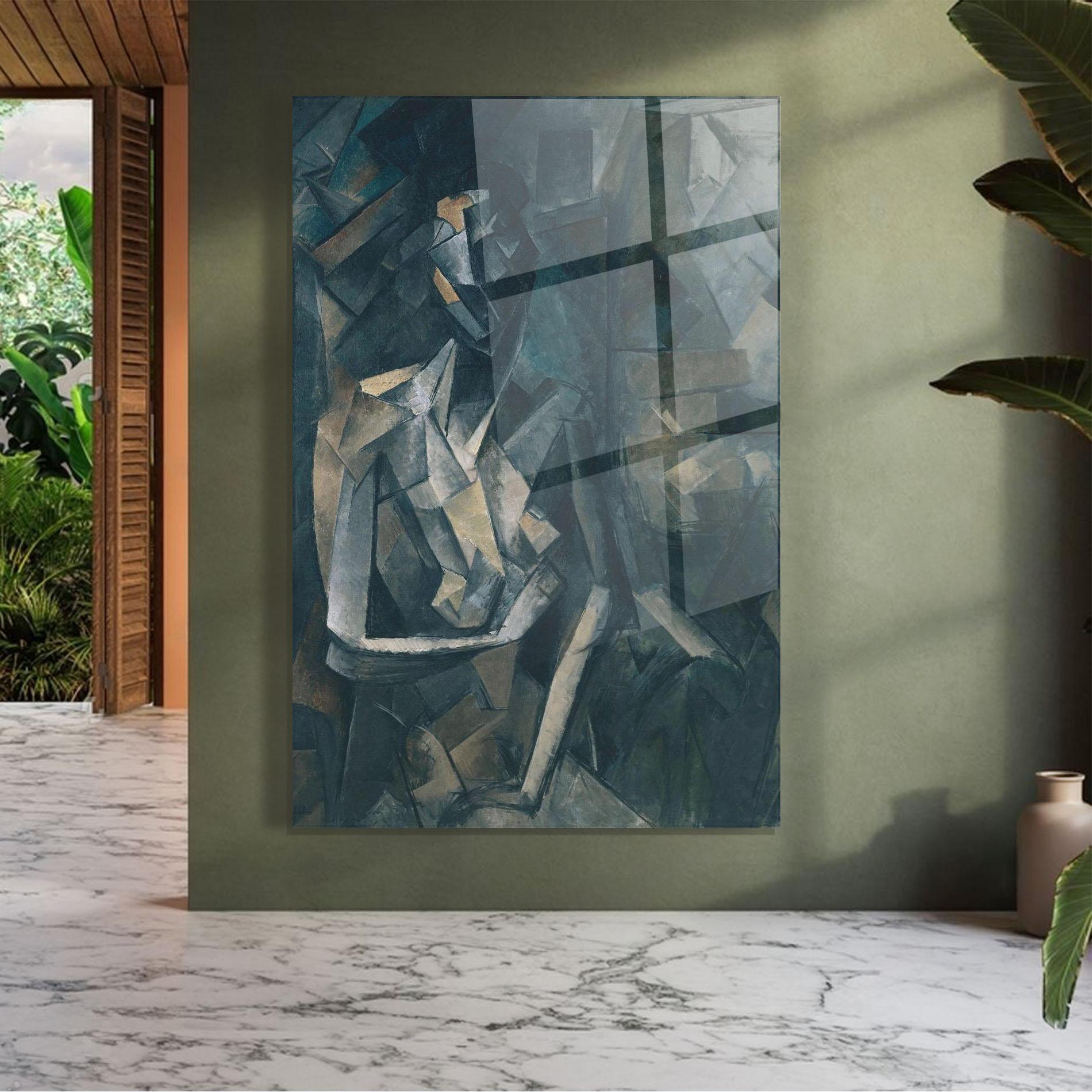 Tablou Sticla Dans Un Fauteuil mockup 7