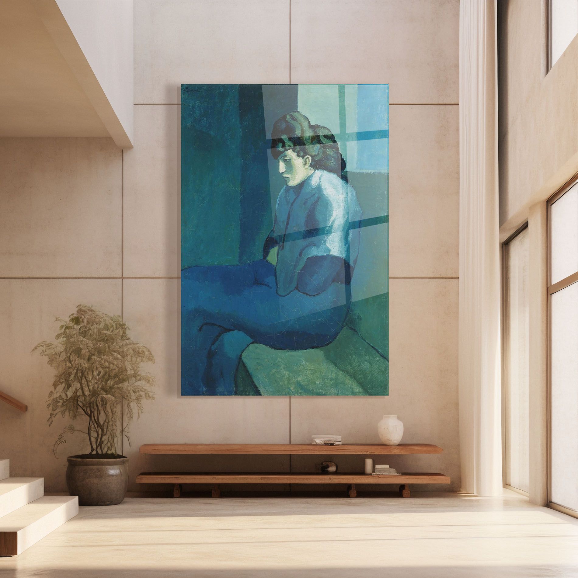 Femme Assise mockup 8