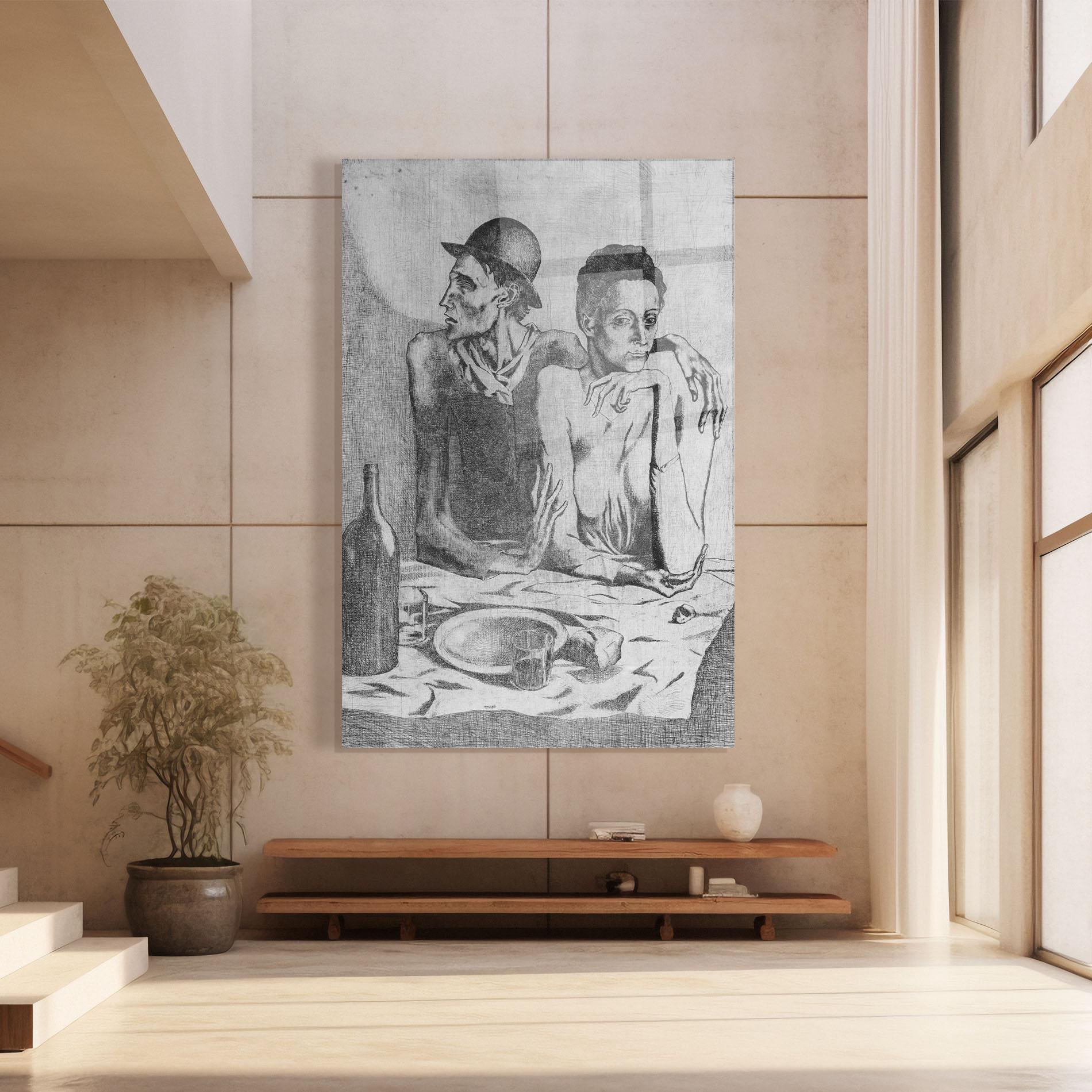 Tablou Sticla The Frugal Repast mockup 8