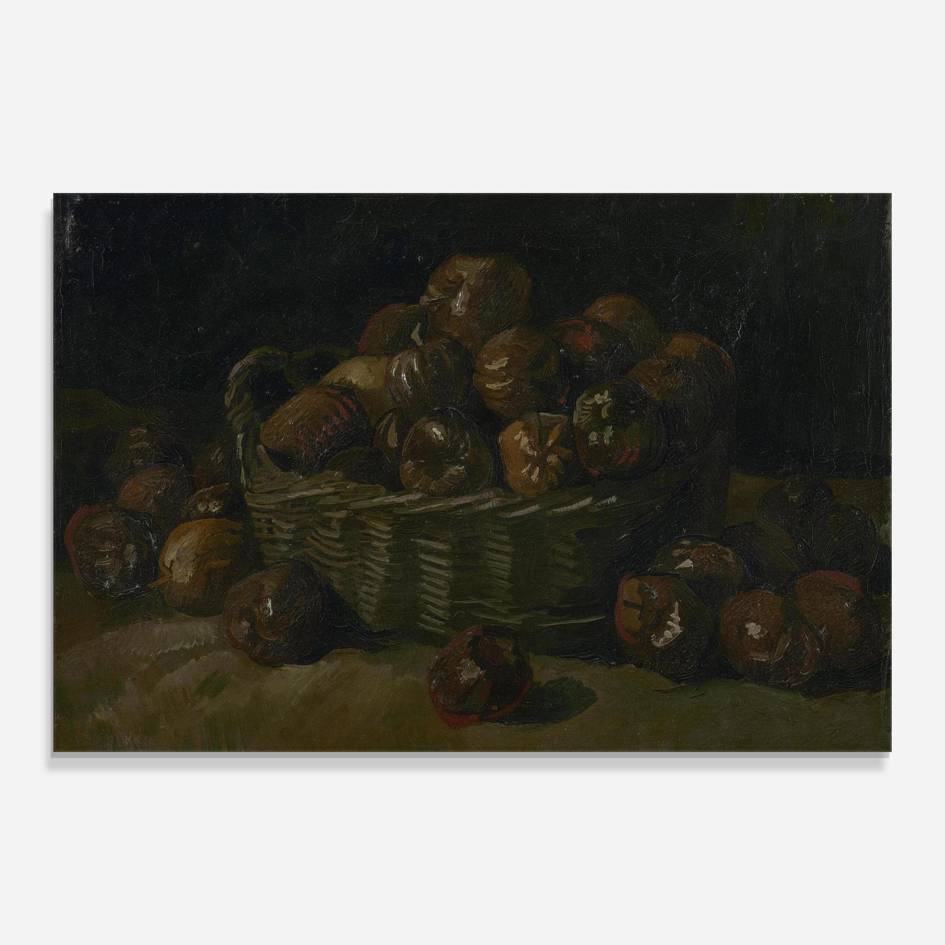 Tablou Sticla Mand Met Appels Art mockup 0