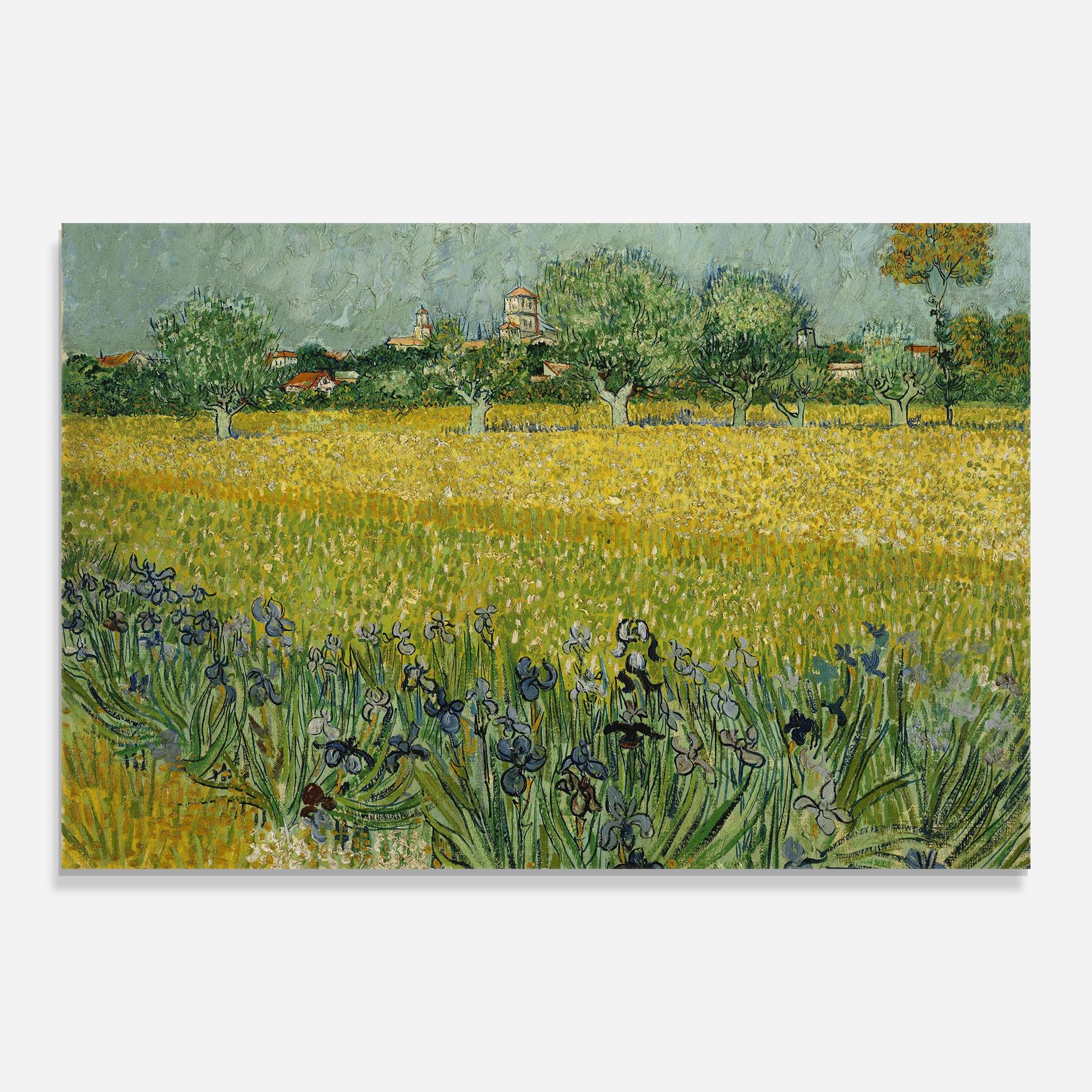 Tablou Sticla Veld Met Bloemen mockup 0