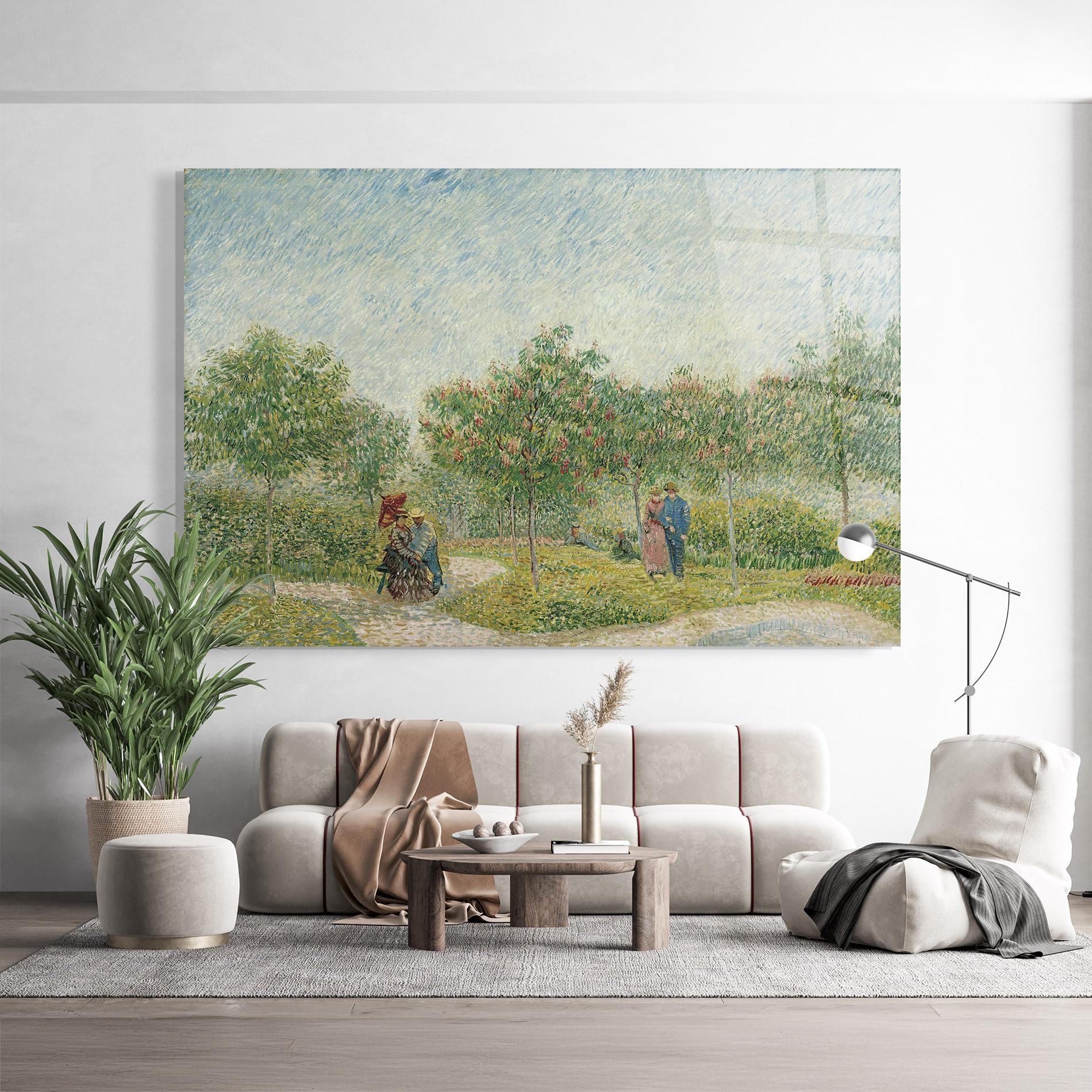 Tablou Sticla Montmartre Met Geliefden mockup 9