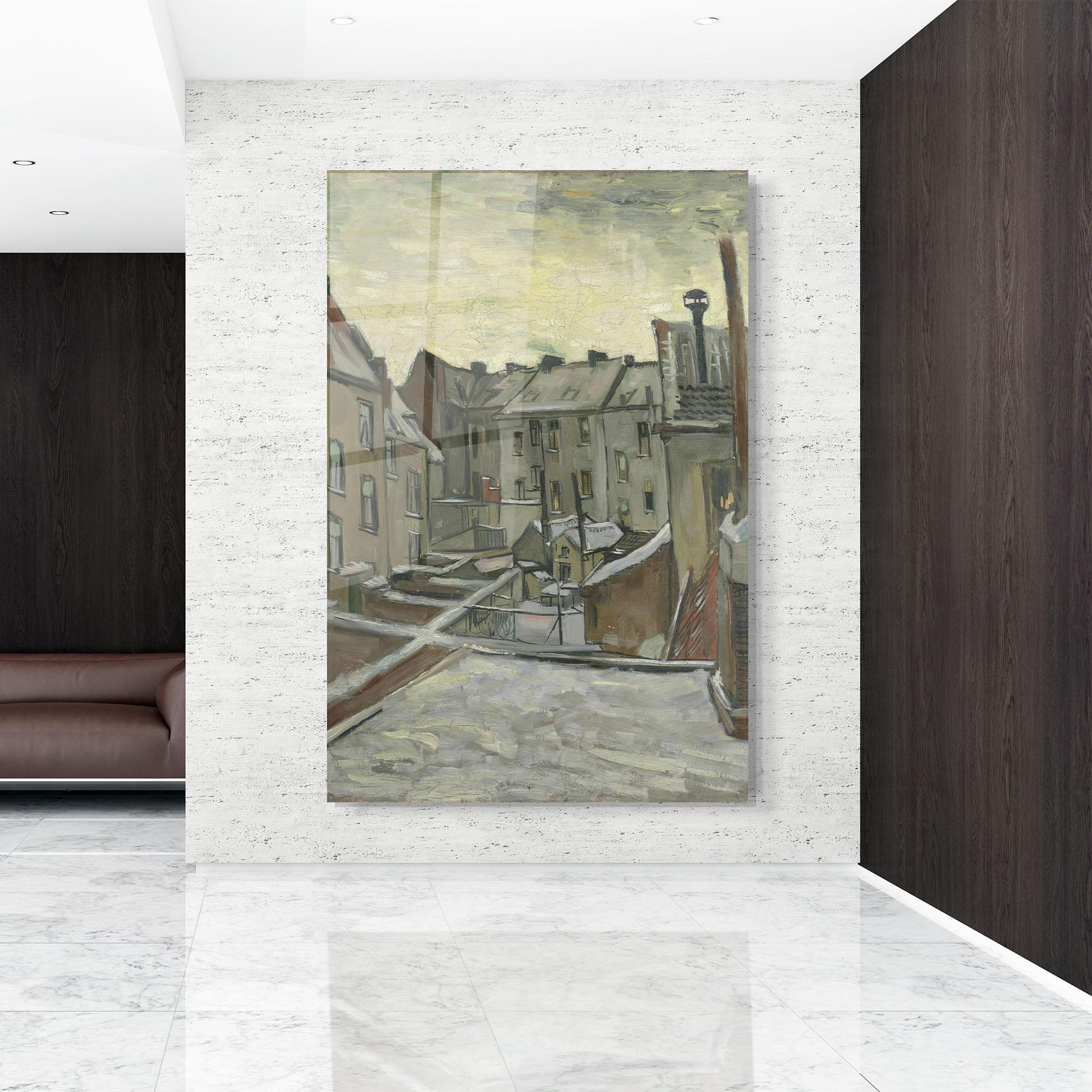 Tablou Sticla Achterkanten Van Huizen mockup 9