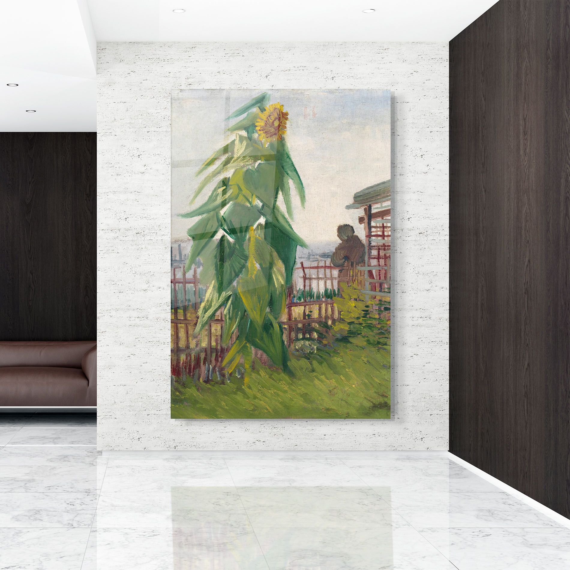 Allotment With Sunflower mockup 9