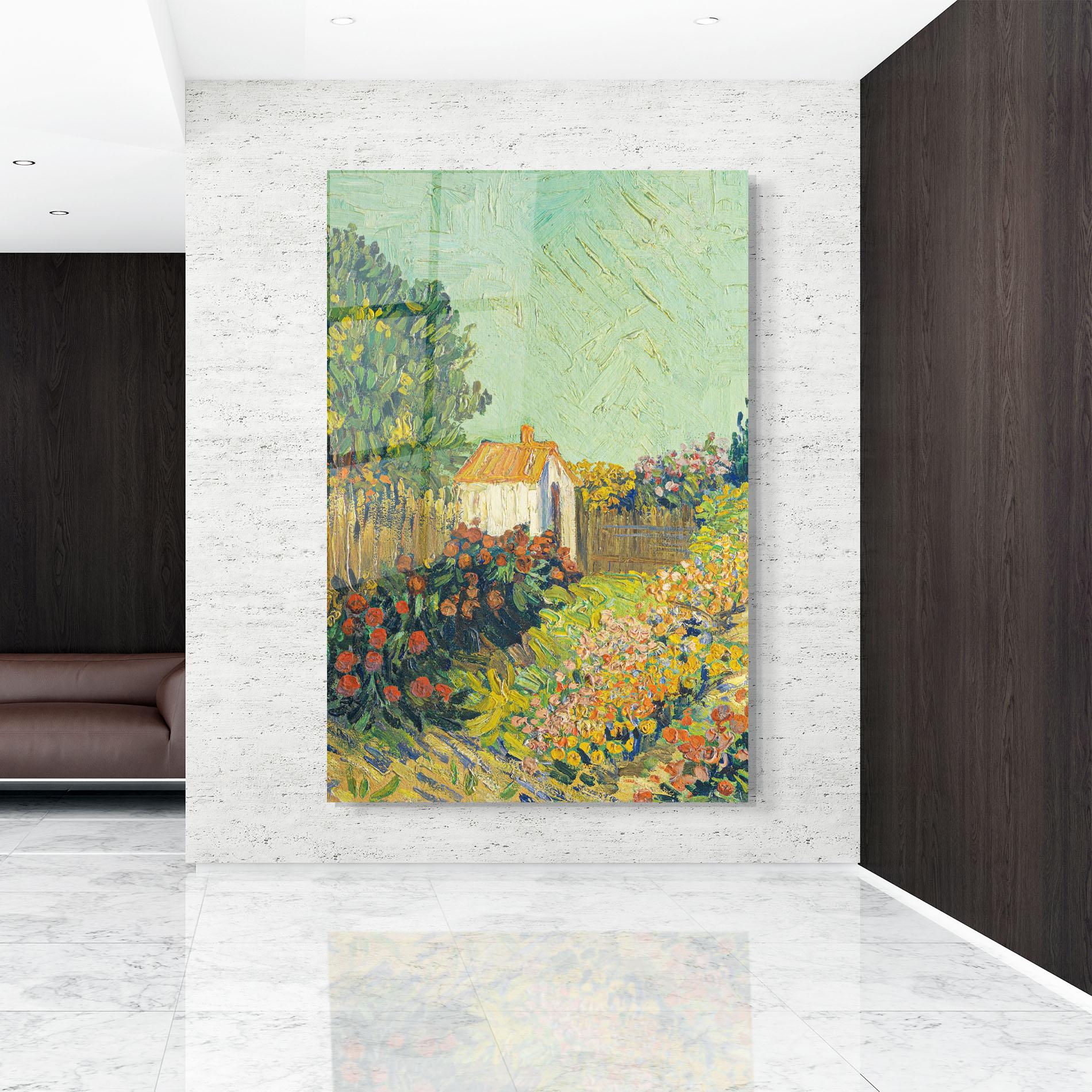 Tablou Sticla Gogh Landscape mockup 9