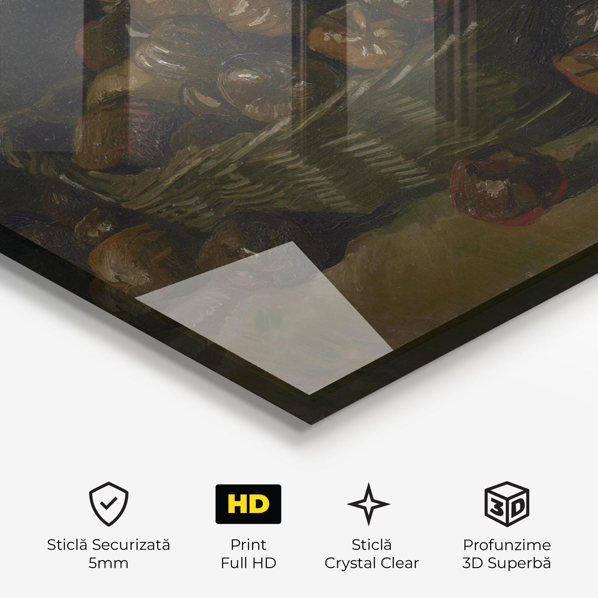 Tablou Sticla Mand Met Appels Art mockup 3