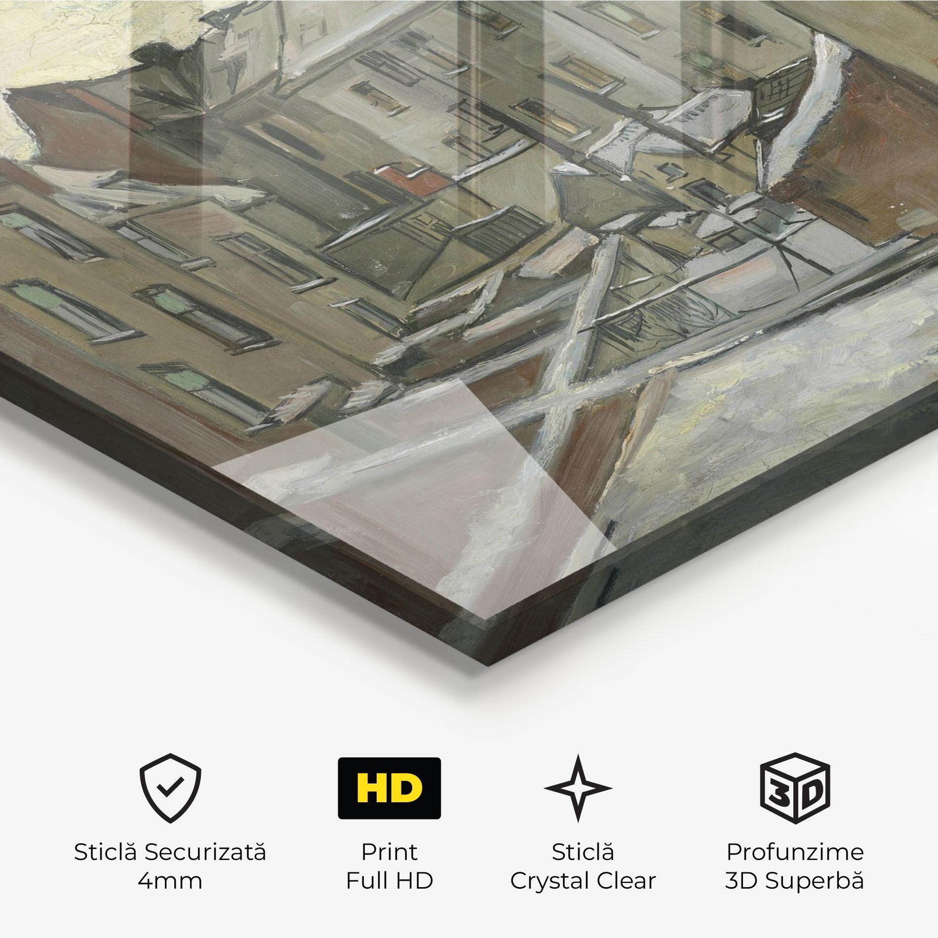 Tablou Sticla Achterkanten Van Huizen mockup 3