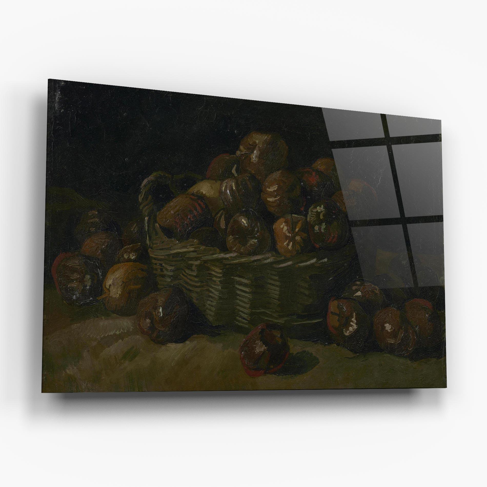 Tablou Sticla Mand Met Appels Art mockup 6