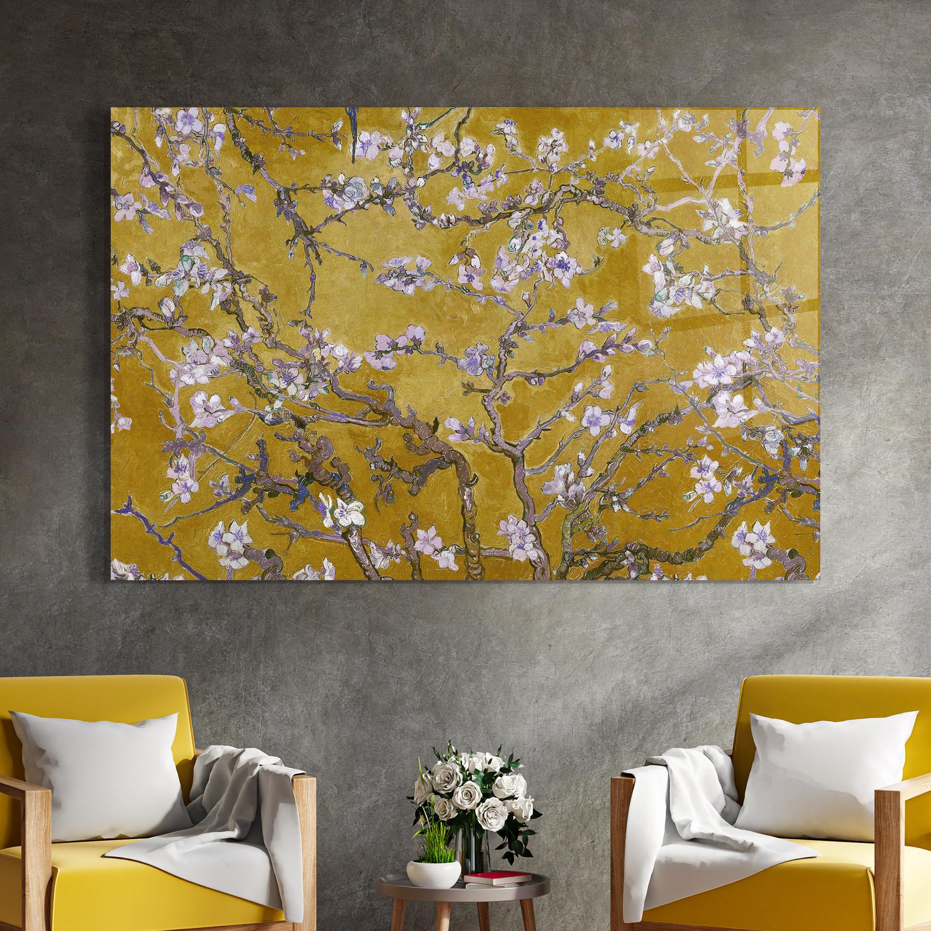 Tablou Sticla Almond Blossom mockup 4