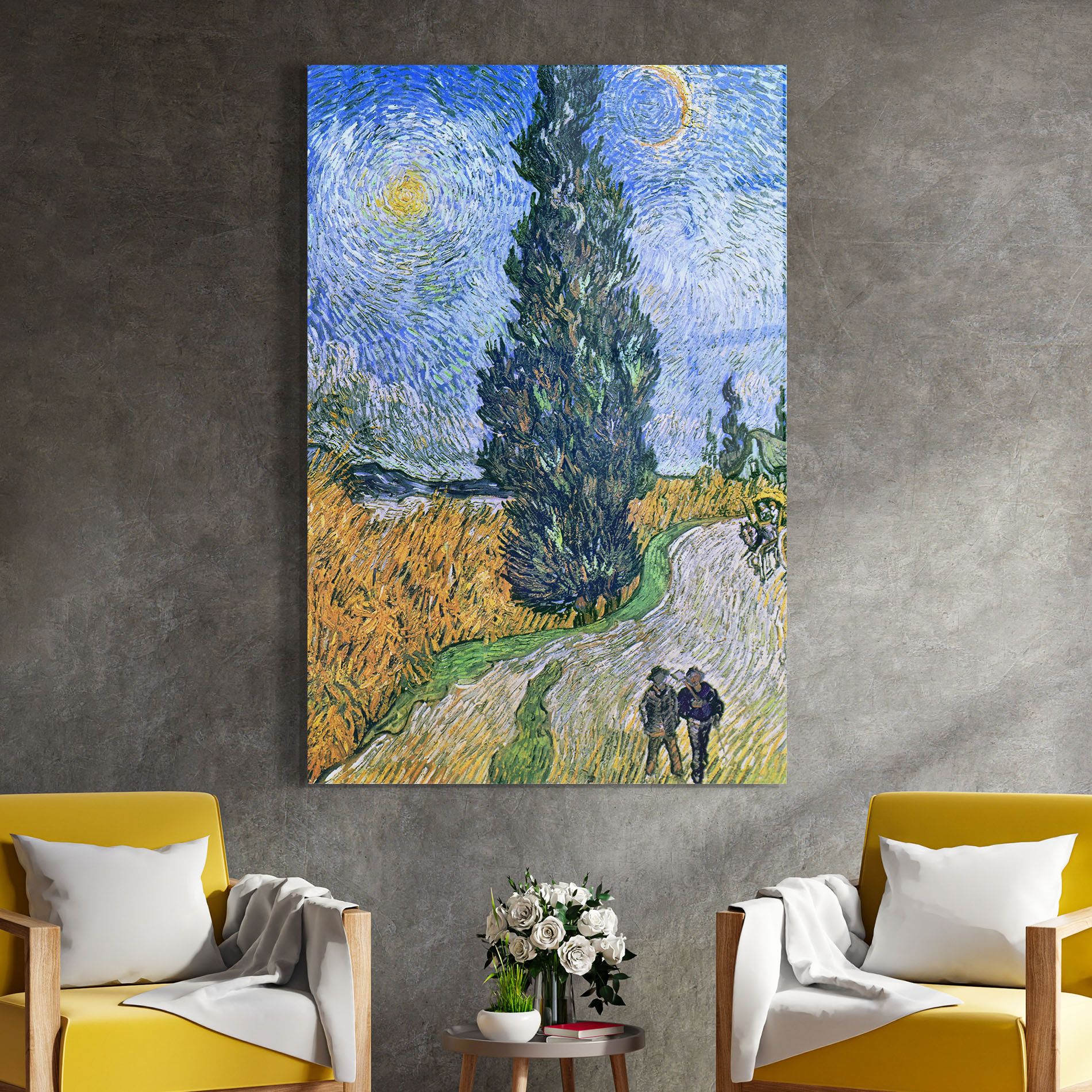 Road With Cypress mockup 4