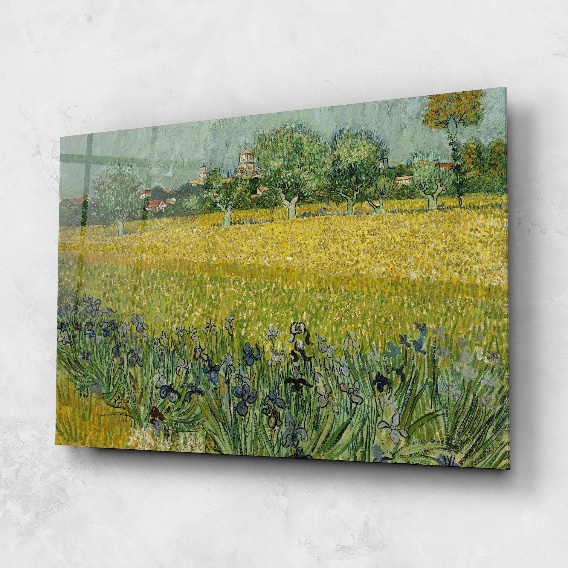 Tablou Sticla Veld Met Bloemen mockup 1