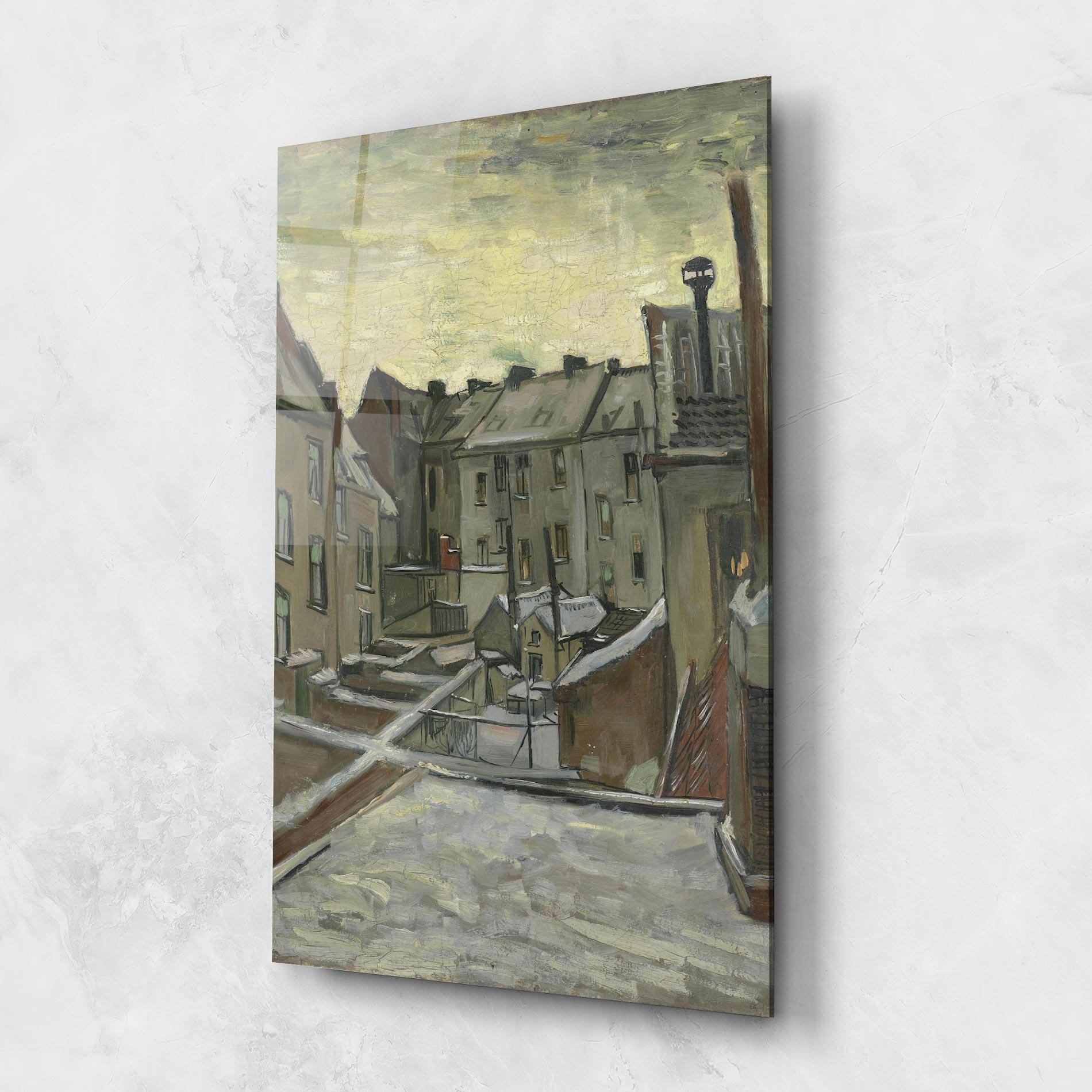 Tablou Sticla Achterkanten Van Huizen mockup 1