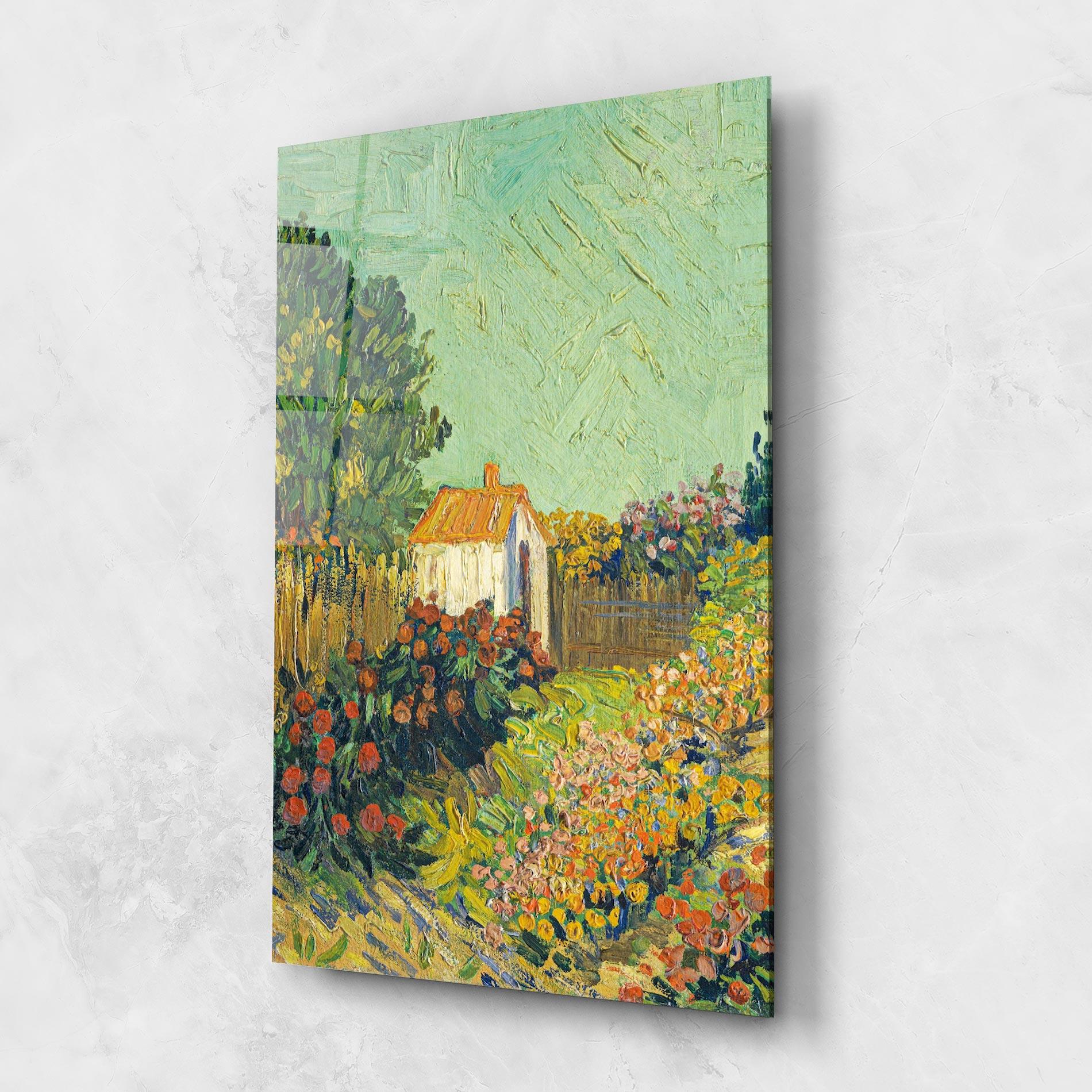 Tablou Sticla Gogh Landscape mockup 1