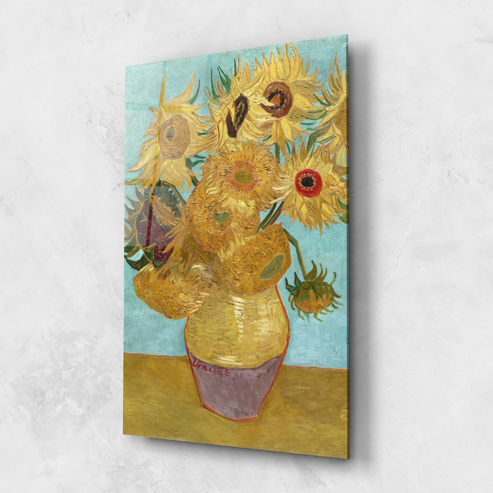 Tablou Sticla Twelve Sunflowers mockup 1