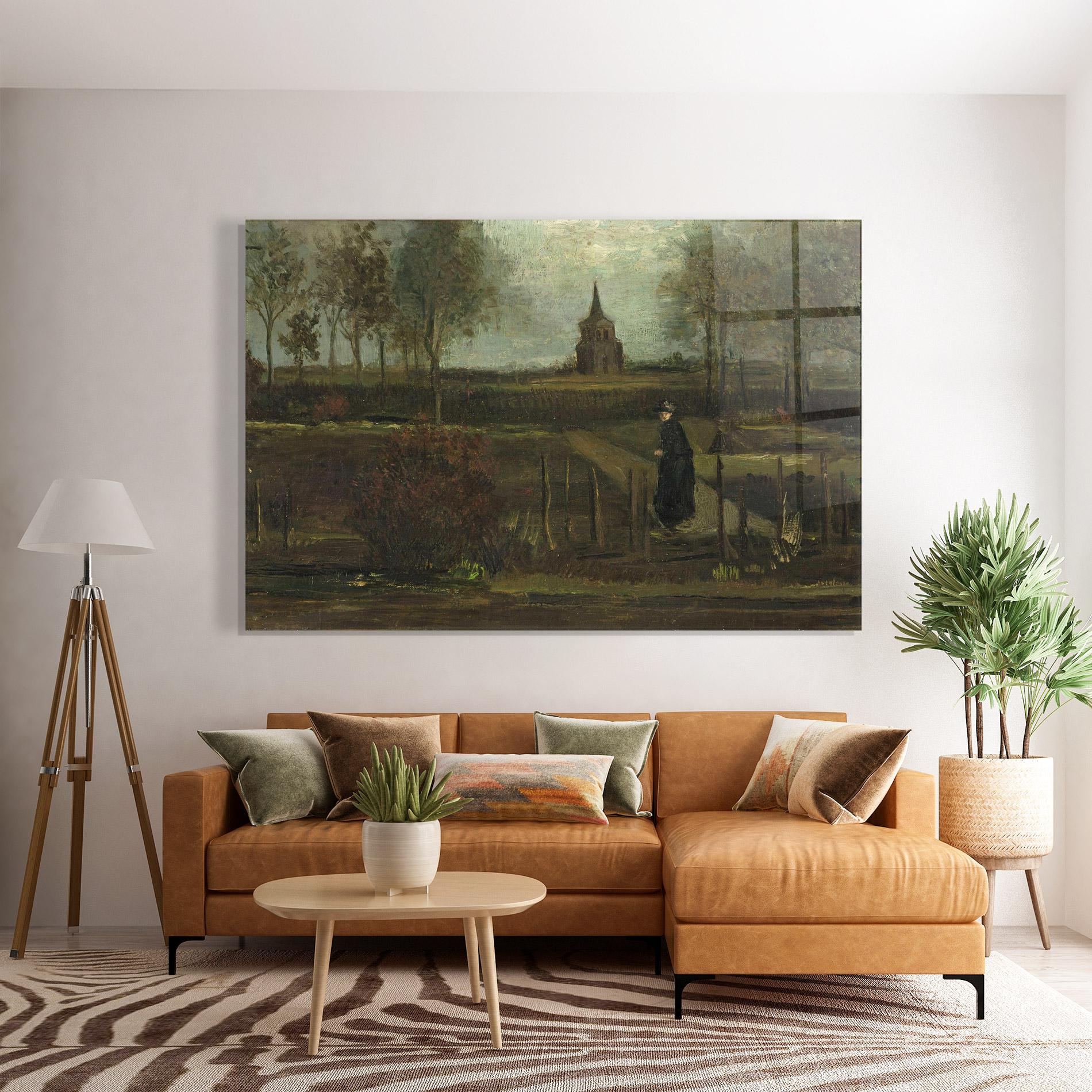 Tablou Sticla Garden At Nuenen mockup 7