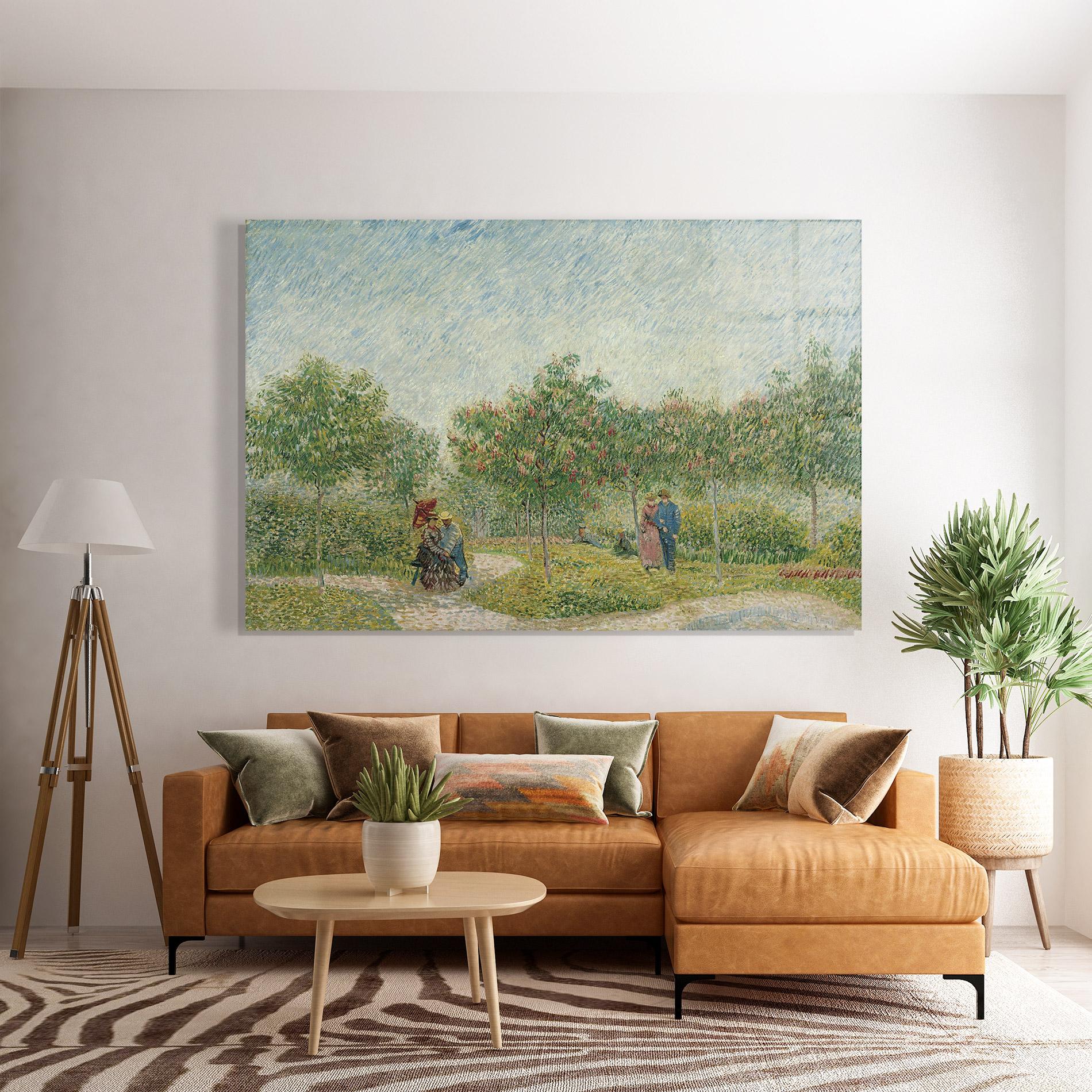 Tablou Sticla Montmartre Met Geliefden mockup 7