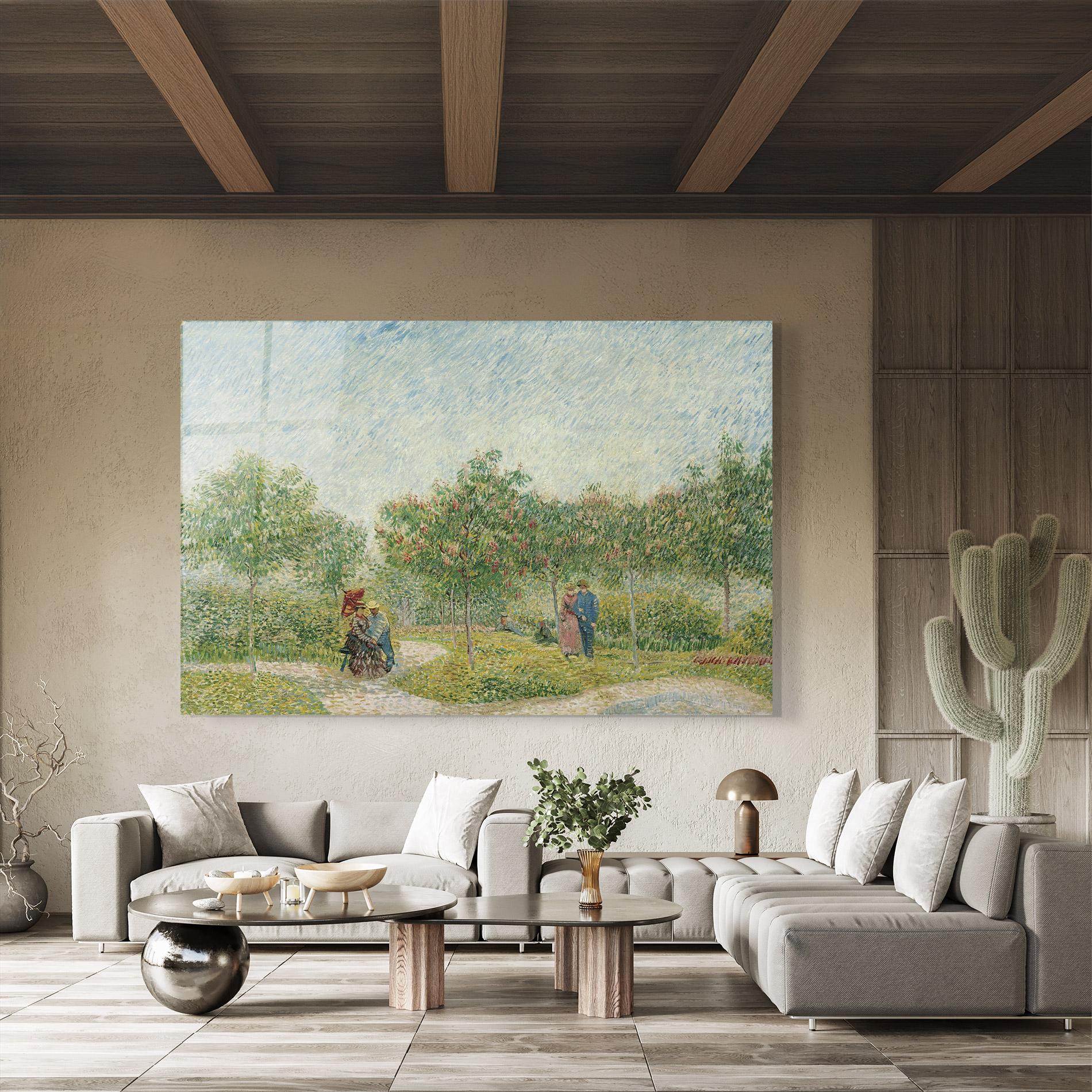 Tablou Sticla Montmartre Met Geliefden mockup 8