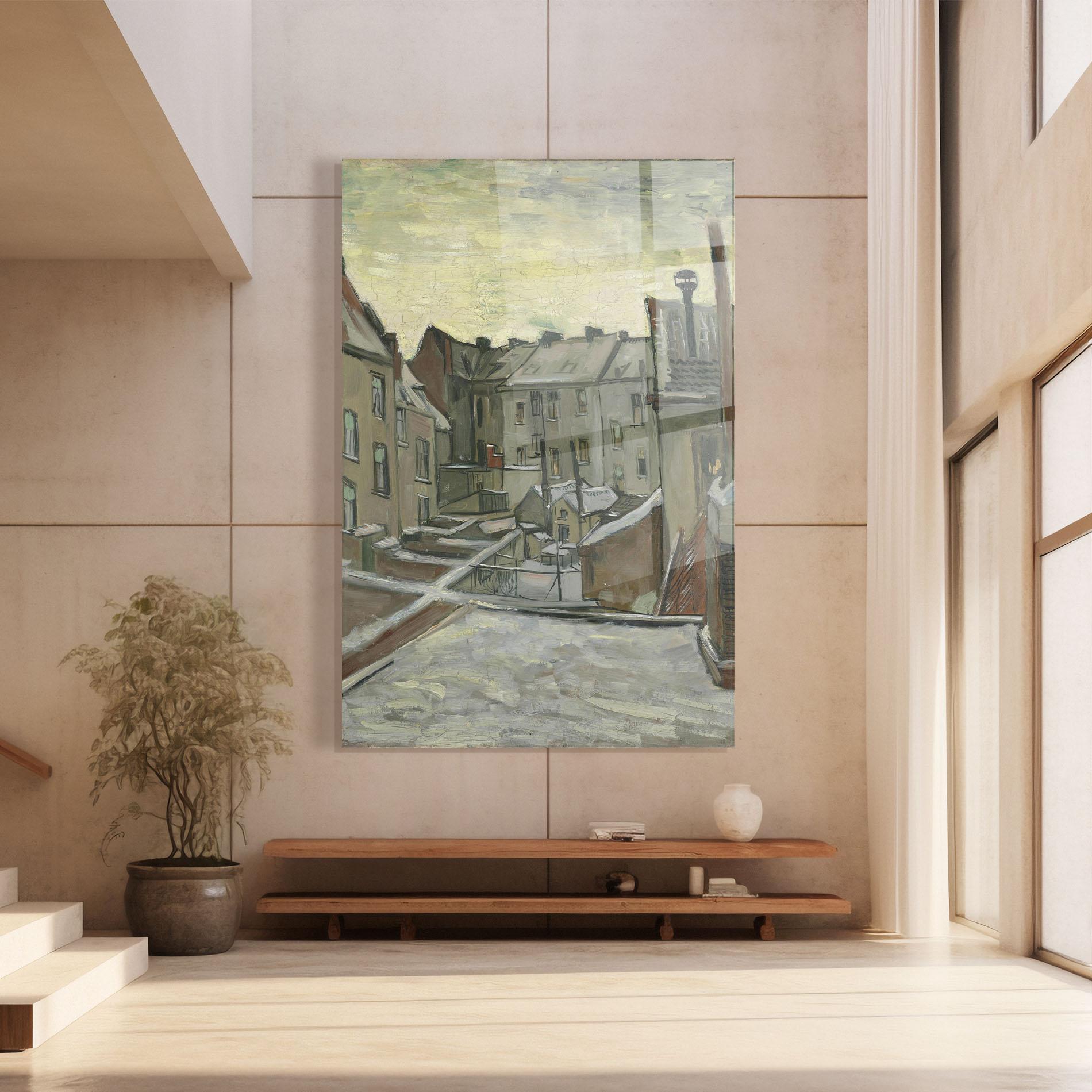 Tablou Sticla Achterkanten Van Huizen mockup 8