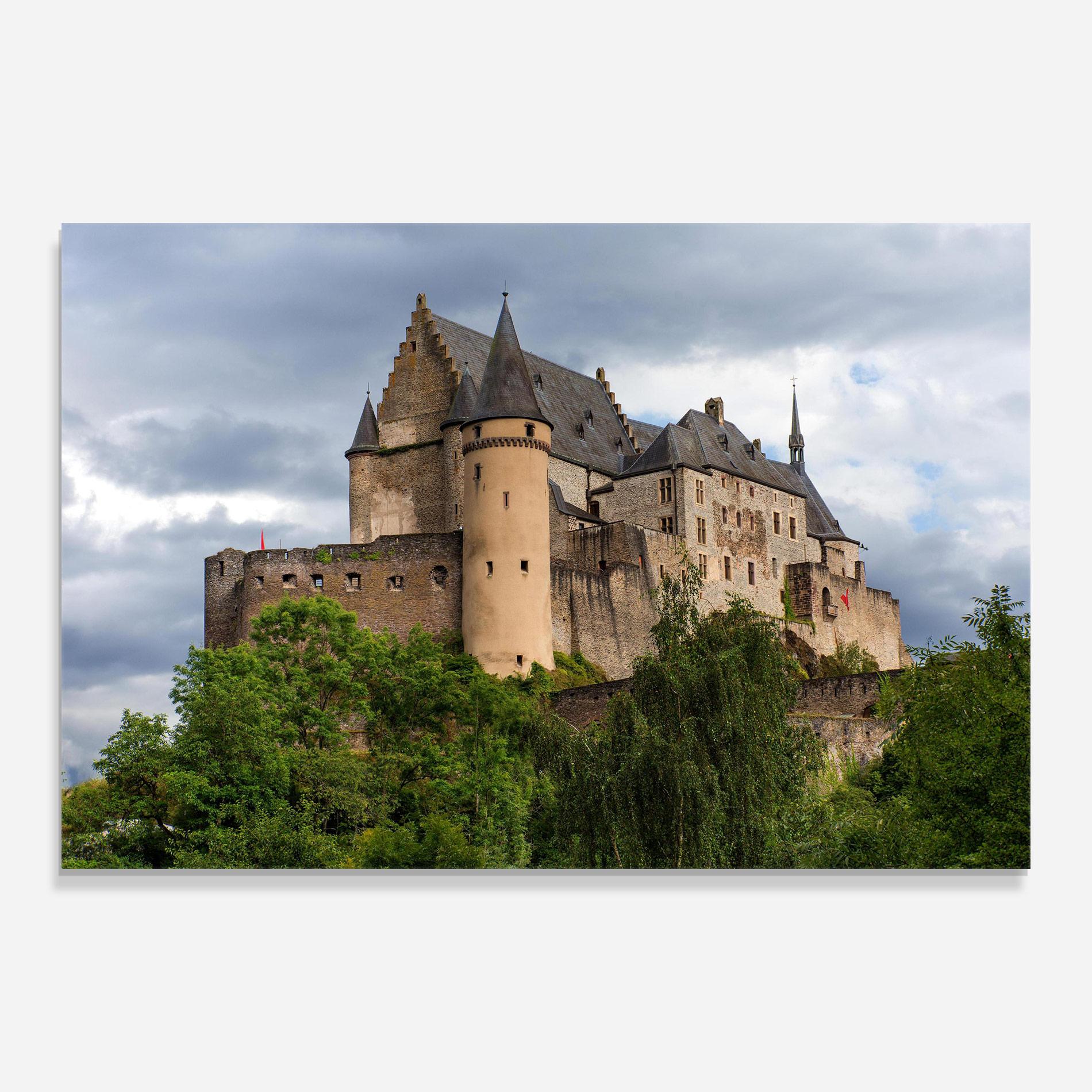 Tablou Sticla Castle Vianden mockup 0