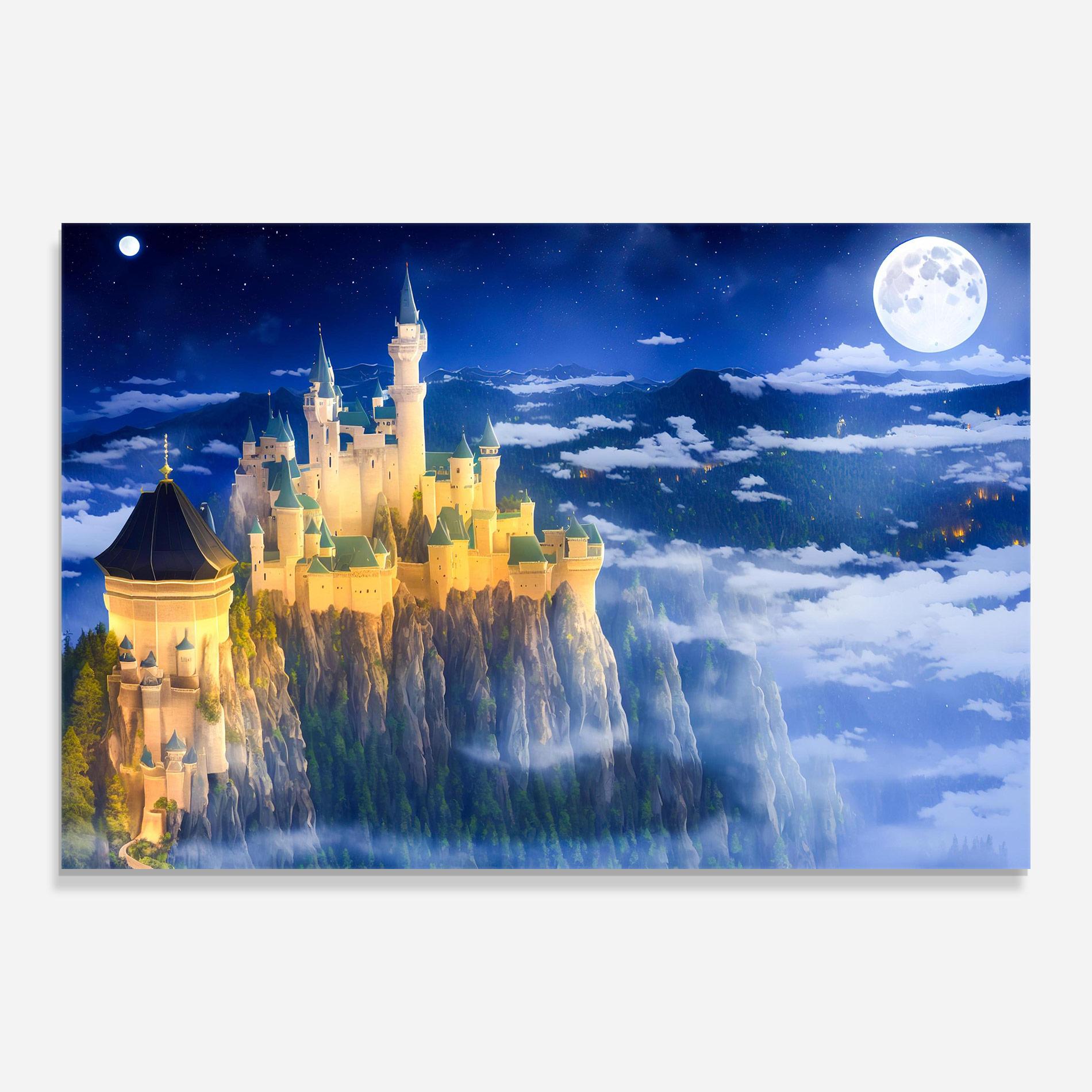 Tablou Sticla Fairytale Castle mockup 0