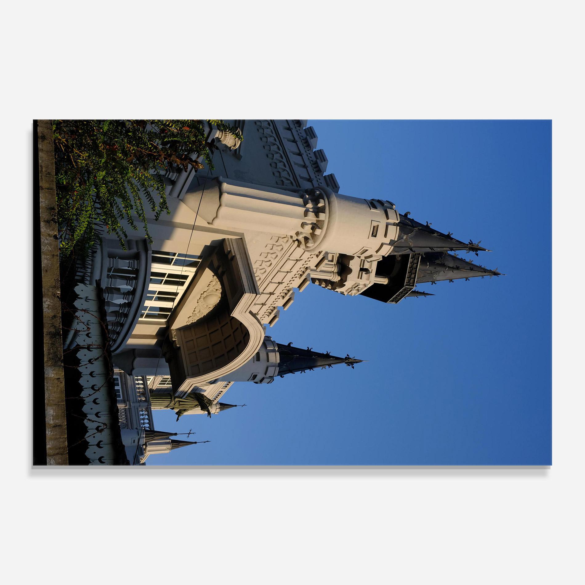 Tablou Sticla Castle Blue mockup 0