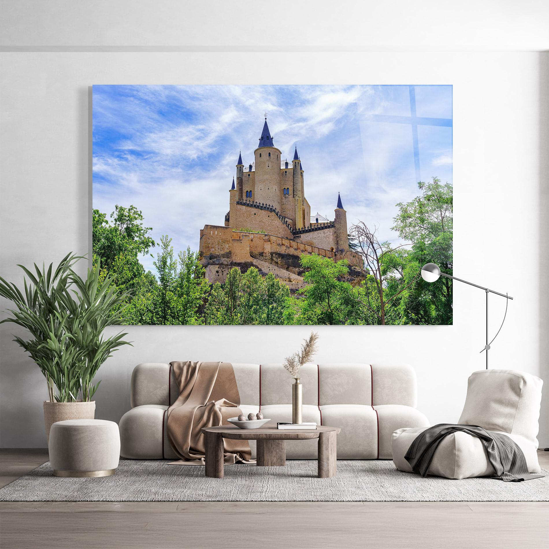 Tablou Sticla Castle Alcazar mockup 9