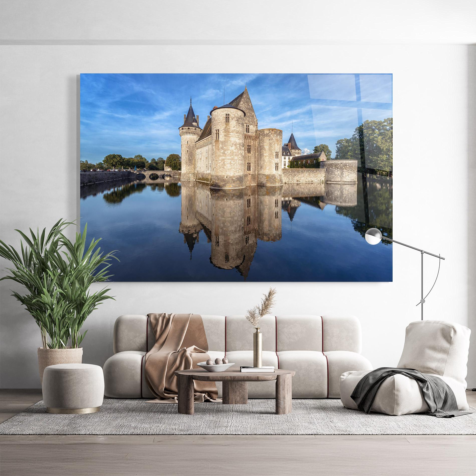 Tablou Sticla Castle Chateau De Sullysurloire mockup 9