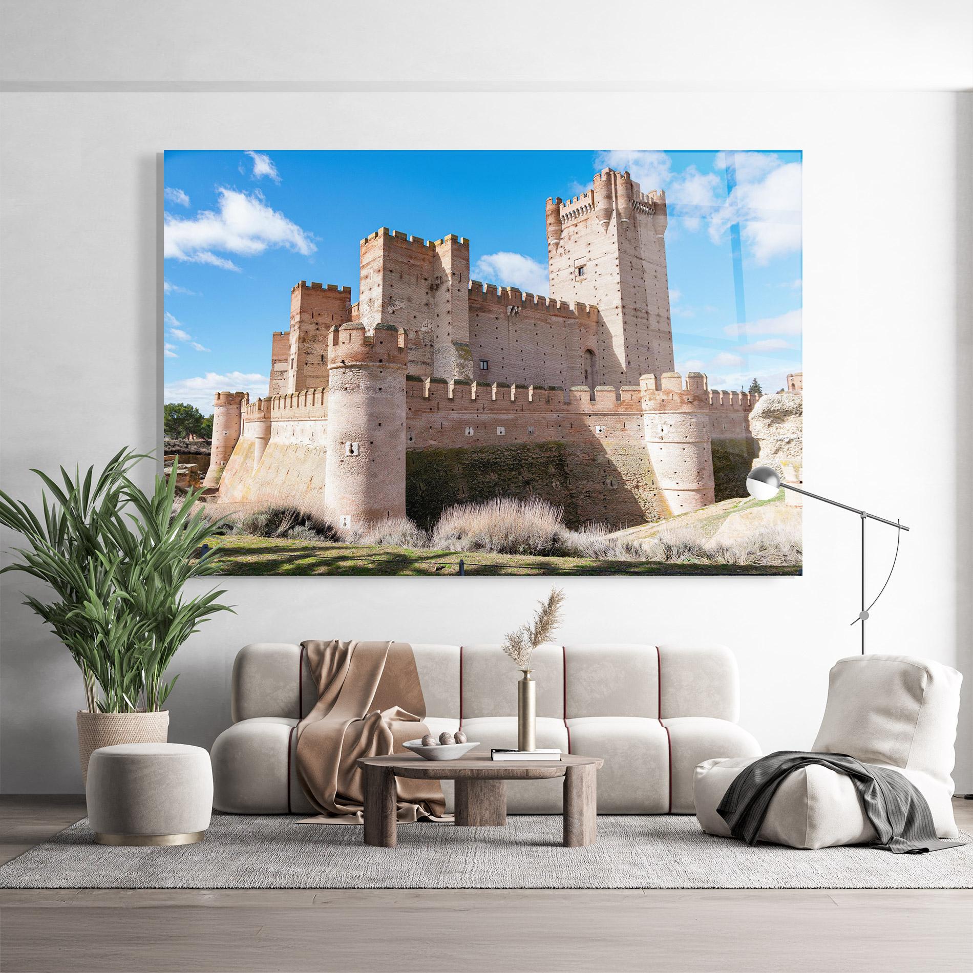 Tablou Sticla Castle La Mota mockup 9