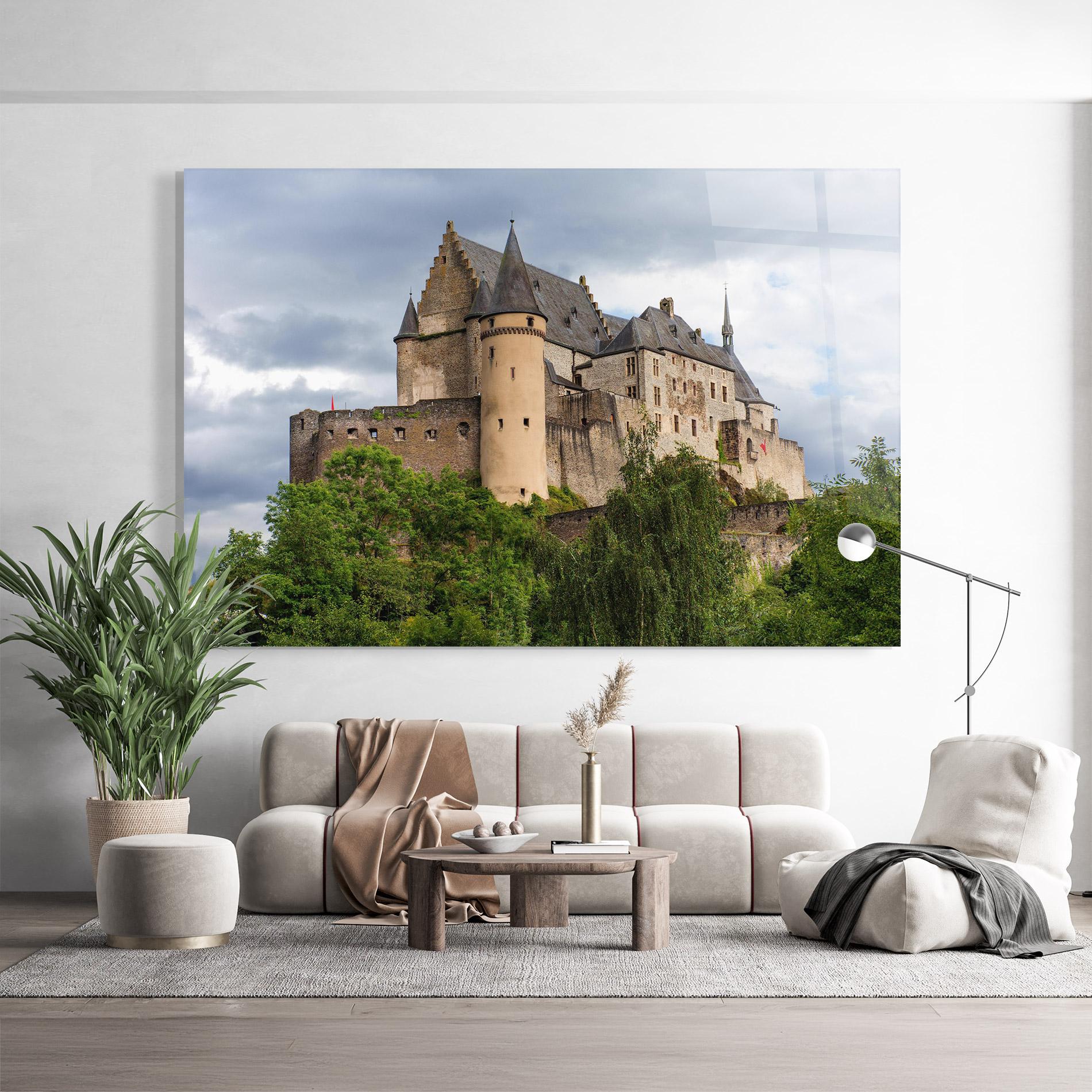 Tablou Sticla Castle Vianden mockup 9