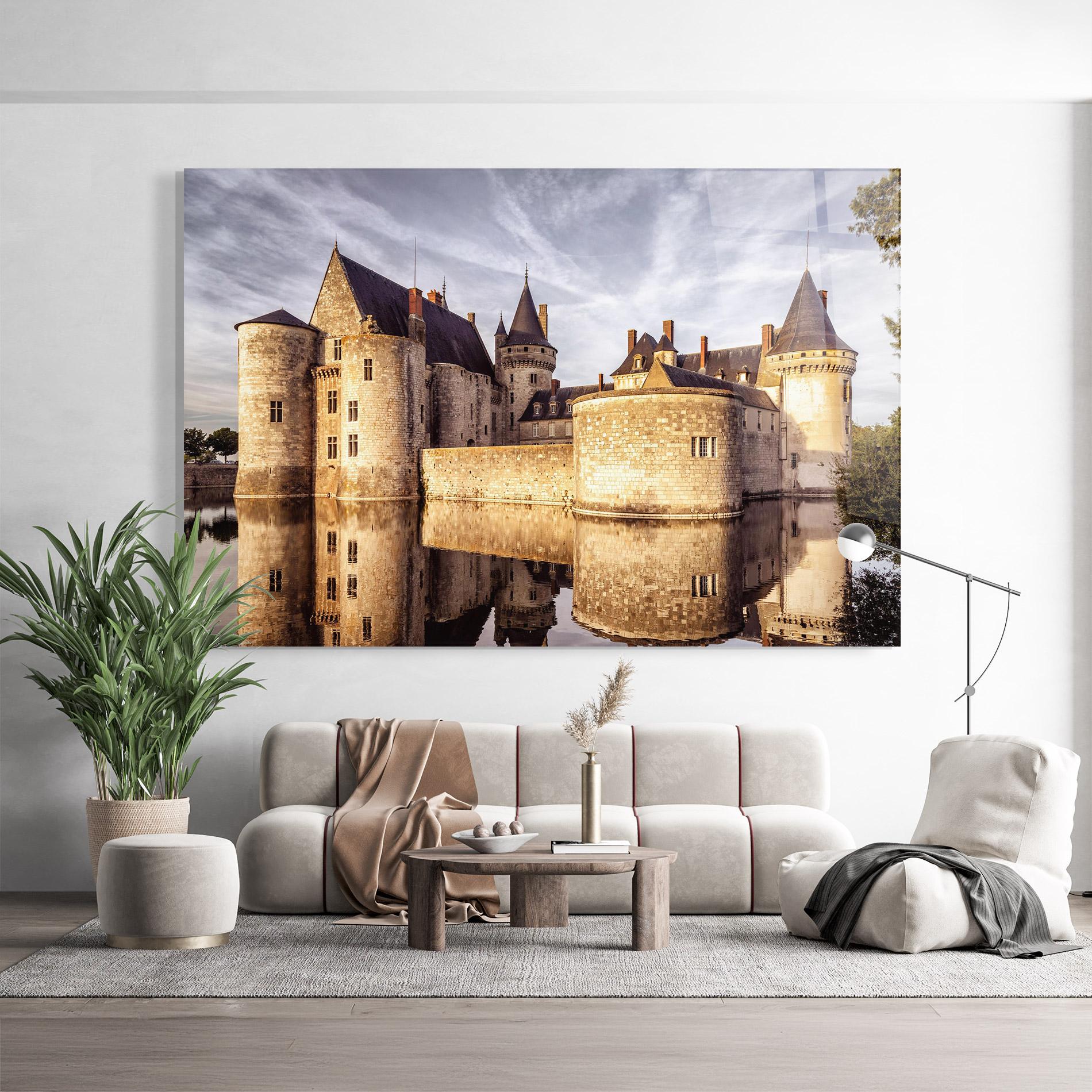Tablou Sticla Chateau Castle mockup 9