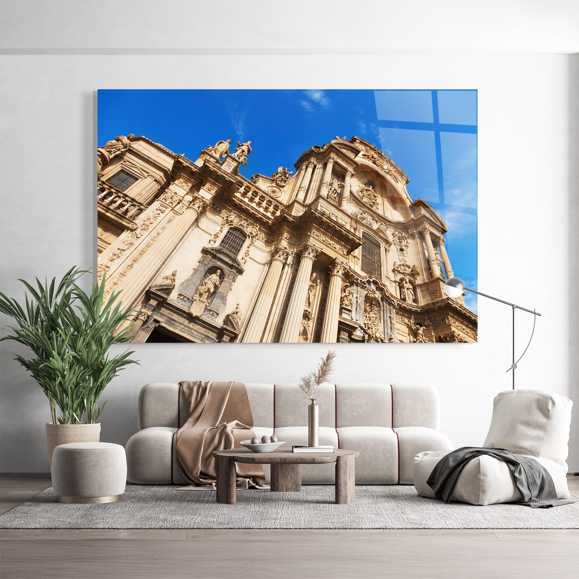 Tablou Sticla Church Saint Mary mockup 9