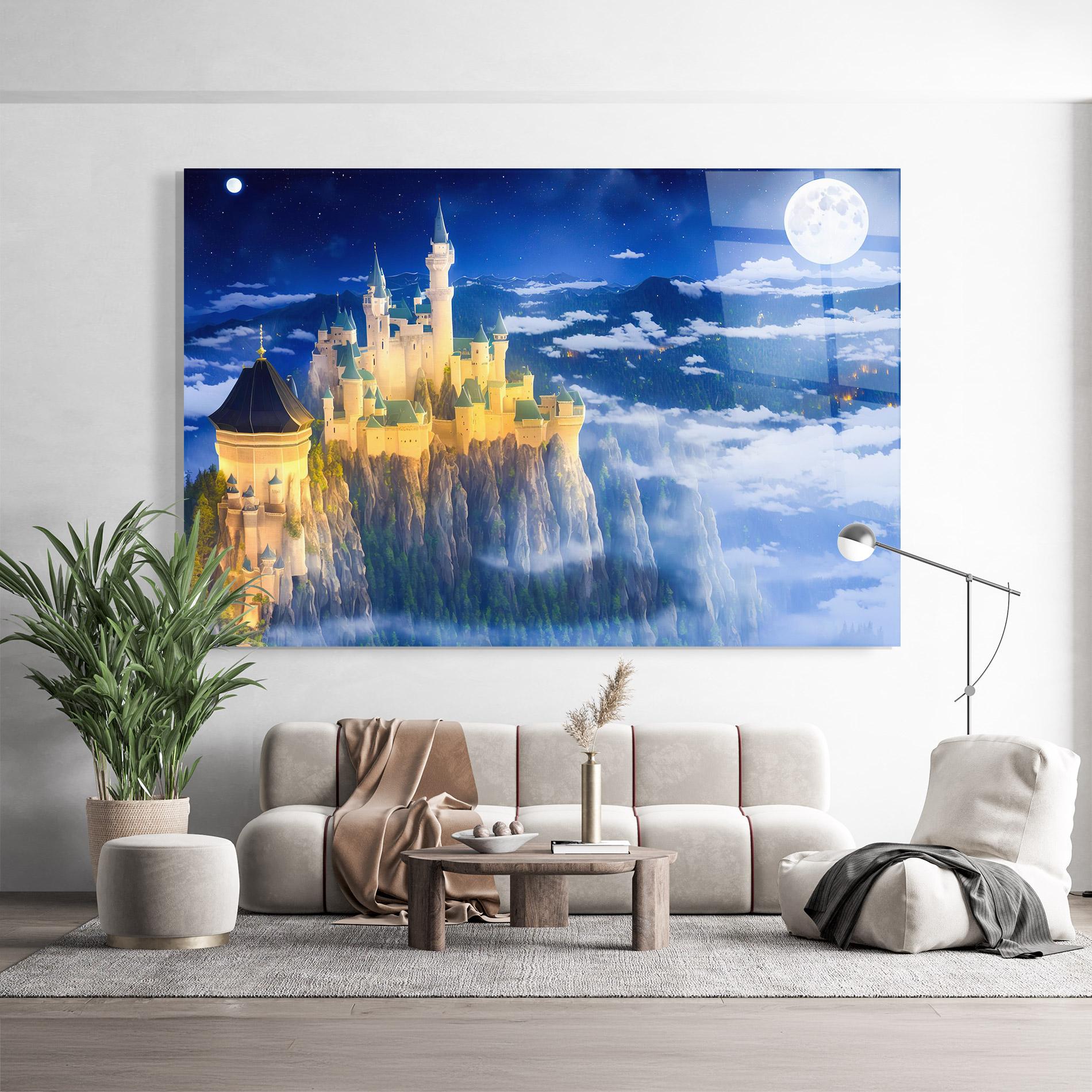 Tablou Sticla Fairytale Castle mockup 9